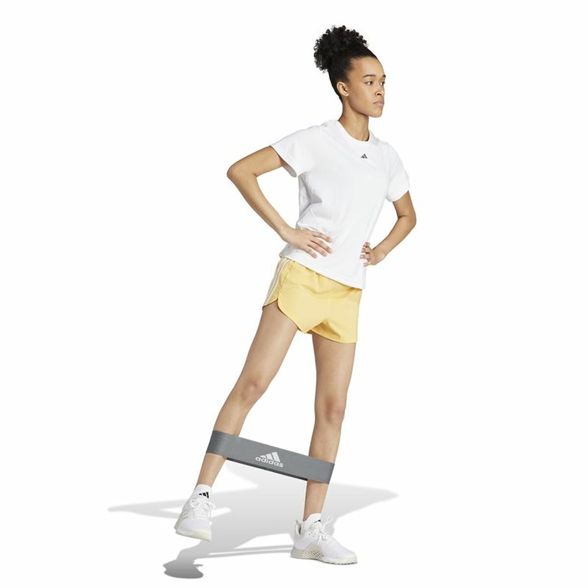 Aθλητικό Σορτς Adidas Essentials Pacer Wvn High Κίτρινο