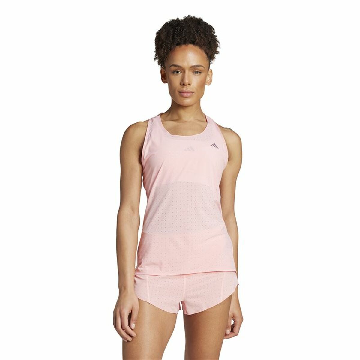 Ανδρική Μπλούζα με Κοντό Μανίκι Adidas Adizero Ροζ