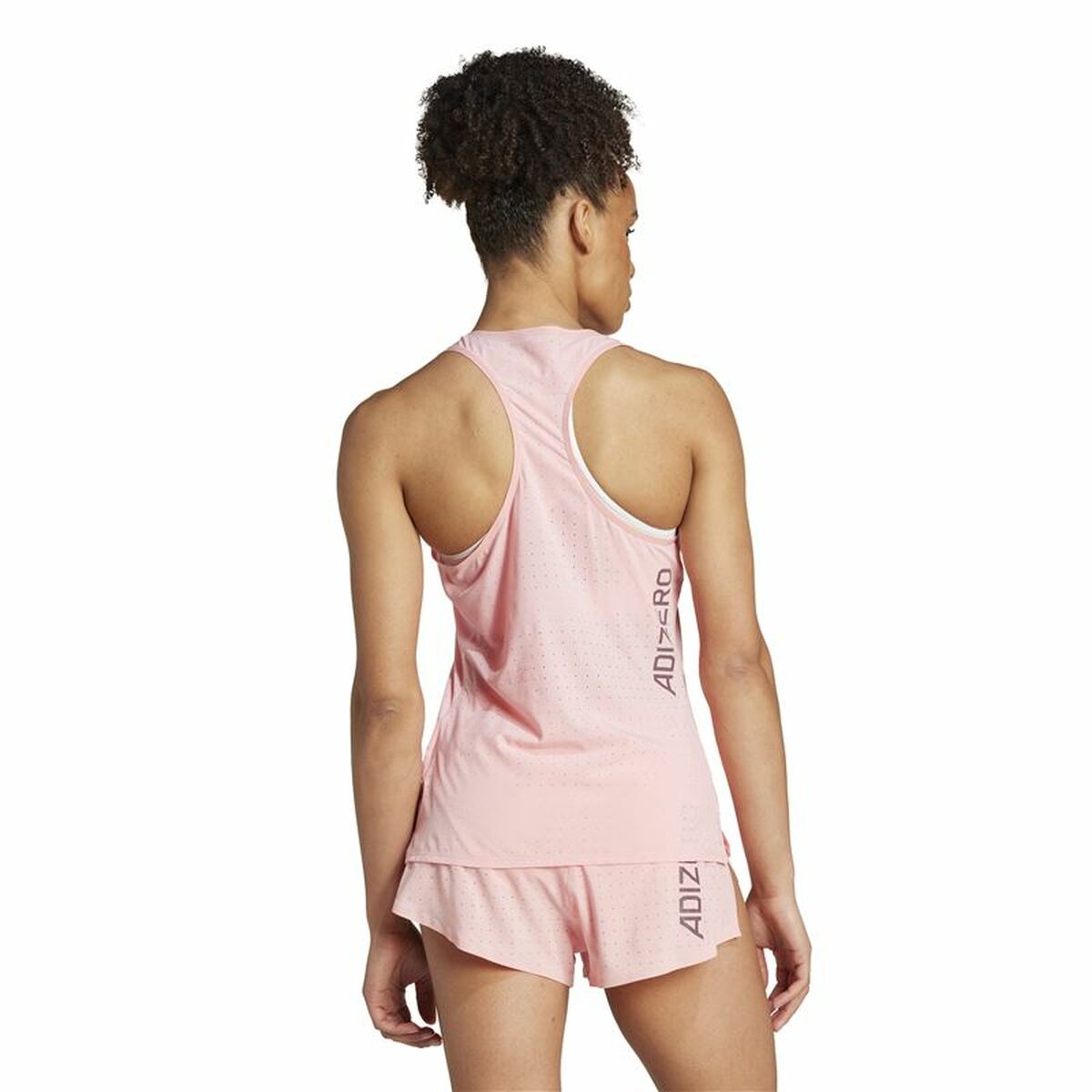 Ανδρική Μπλούζα με Κοντό Μανίκι Adidas Adizero Ροζ