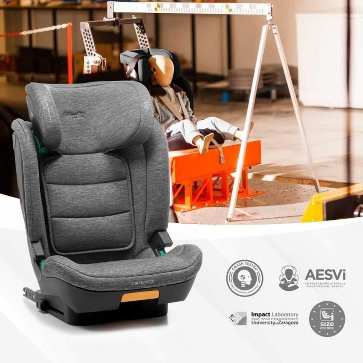 Καθίσματα αυτοκινήτου Babyauto CAPAX GREY DOBBY Γκρι II (15-25 kg) Παιδικά ECE R129