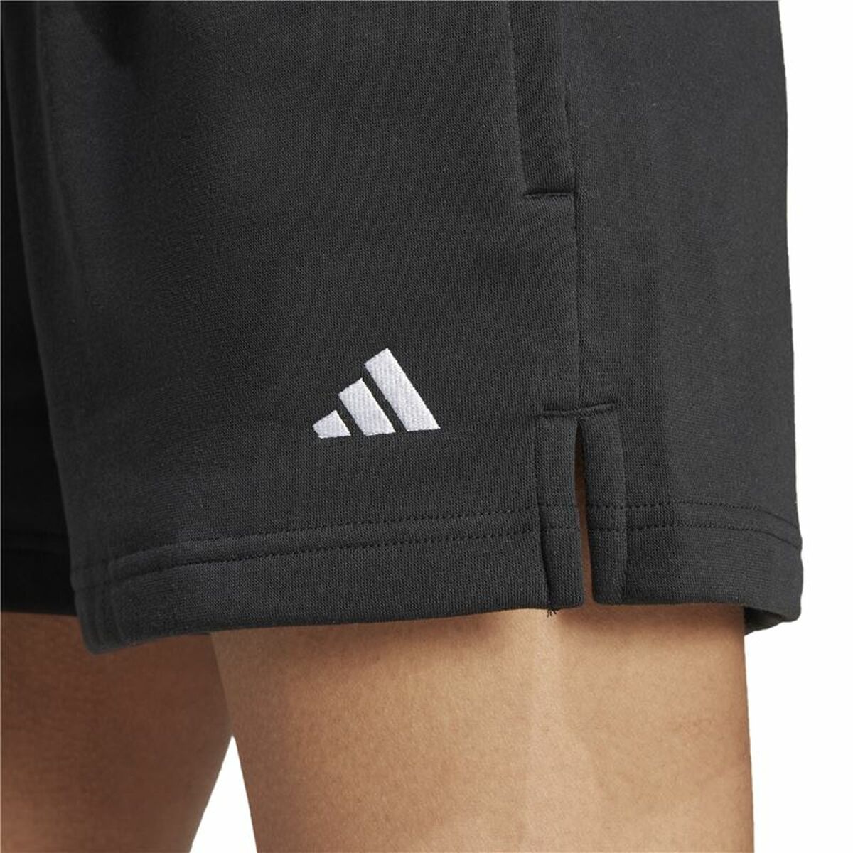 Aθλητικό Σορτς Adidas Essentials Small Logo Fleece Shorts Μαύρο