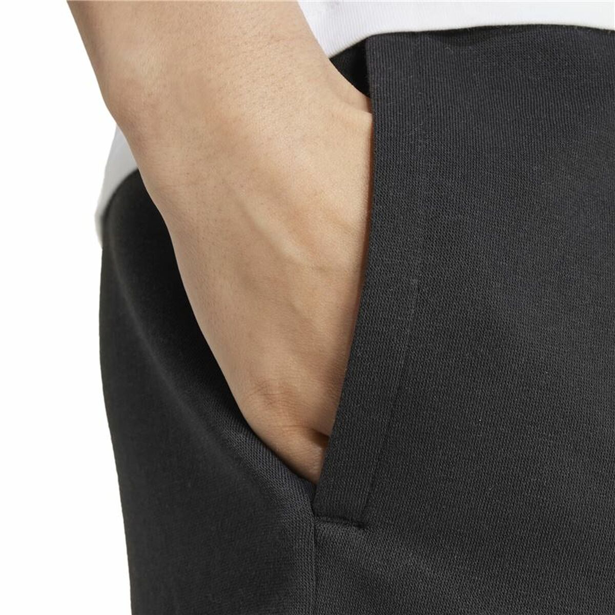 Aθλητικό Σορτς Adidas Essentials Small Logo Fleece Shorts Μαύρο