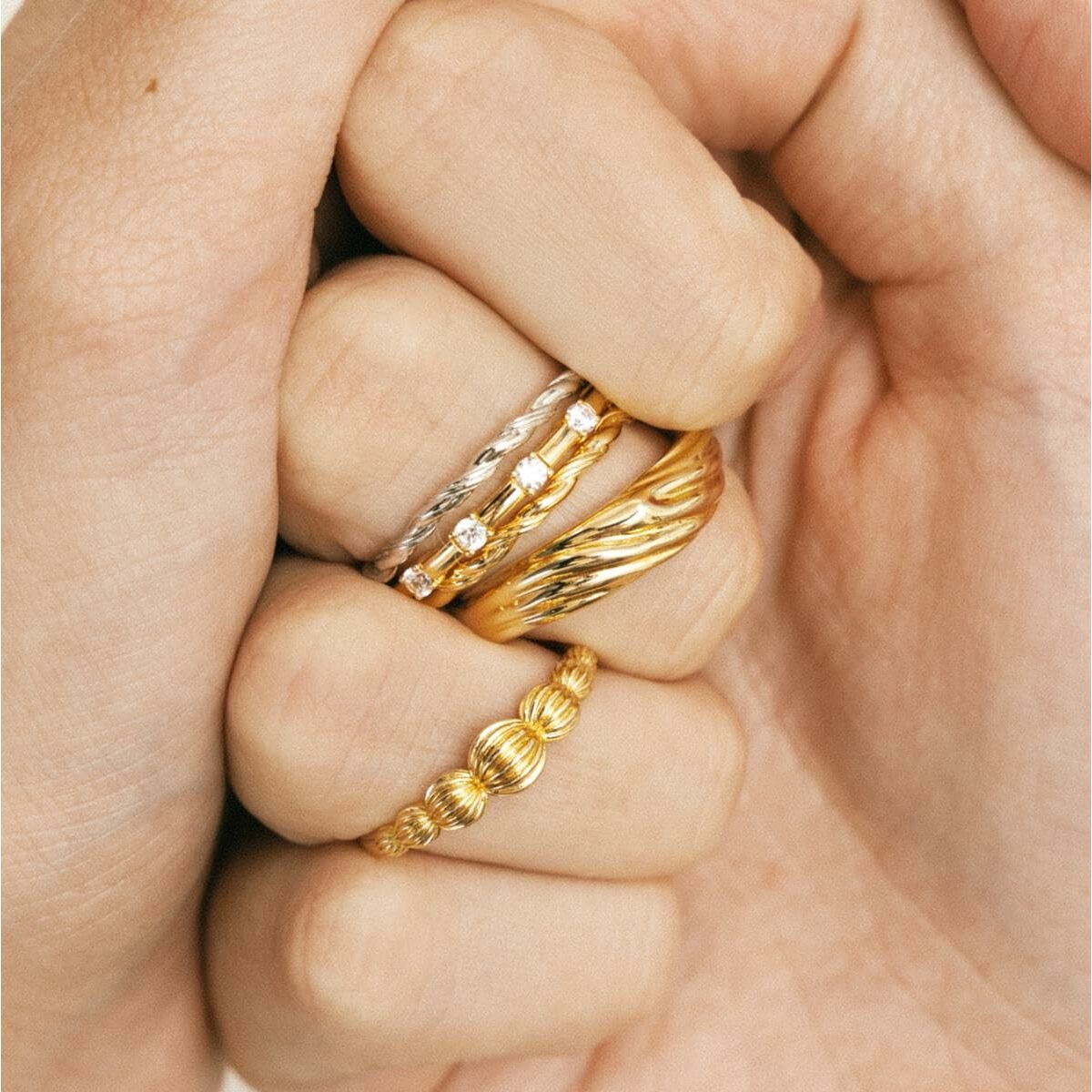 Γυναικεία Δαχτυλίδια 24KAE 124142Y/54 Χρυσό 14