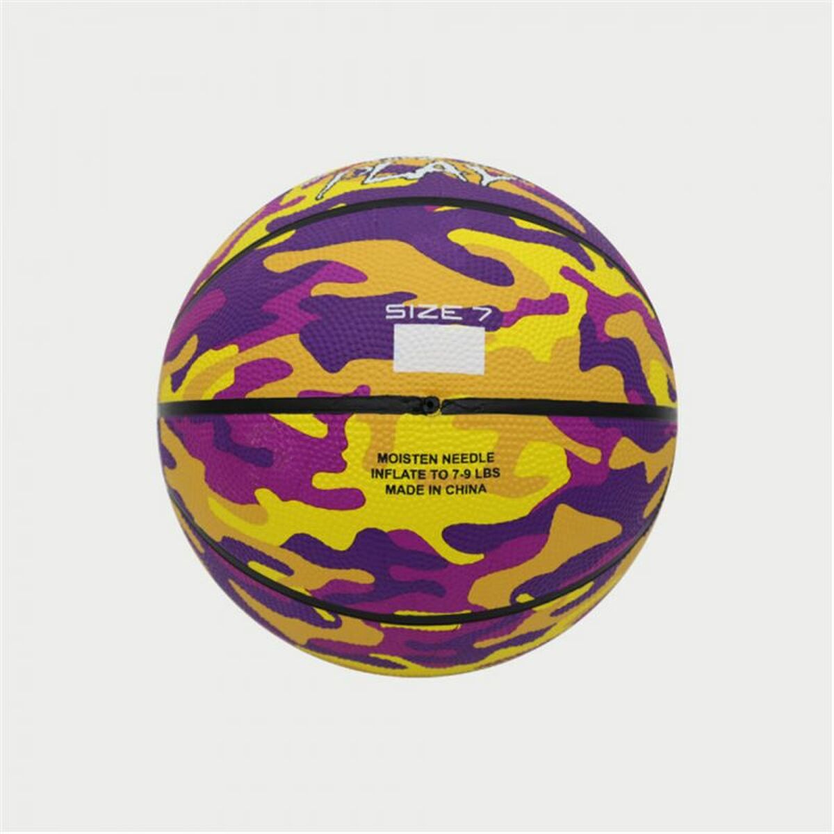 Mπάλα Μπάσκετ Peak Peak Camo Ball Κίτρινο Μωβ (Μέγεθος 5)