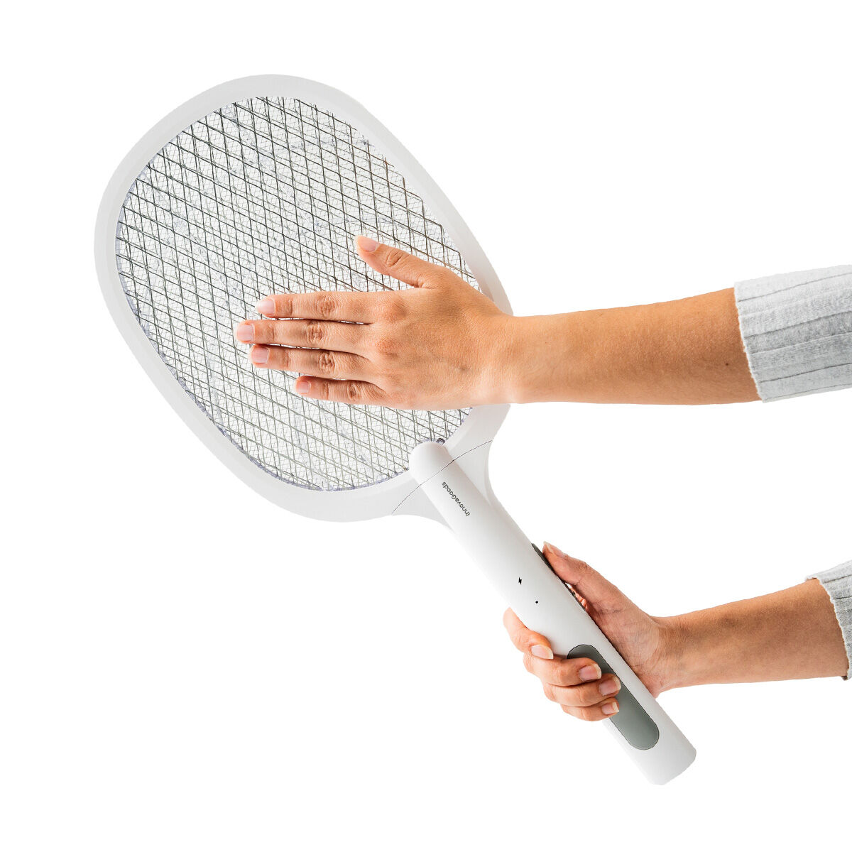 2 σε 1 Επαναφορτιζόμενη Ρακέτα Εξολόθρευσης Εντόμων με Υπεριώδη Ακτινοβολία Elecfly InnovaGoods