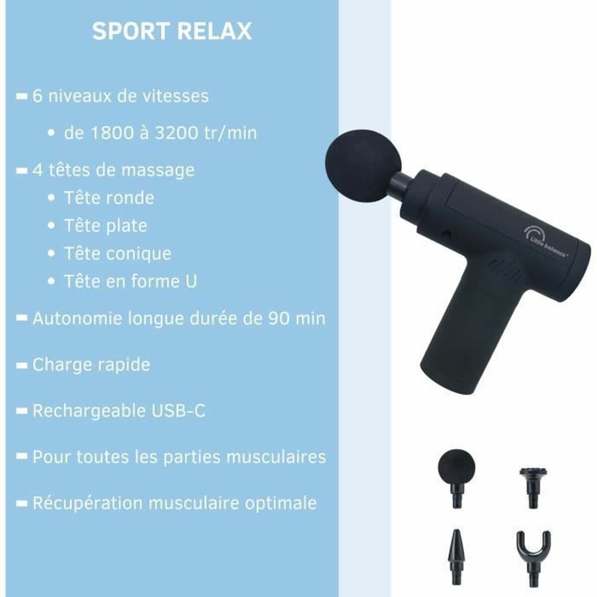 Συσκευή για Μασάζ Λαιμού Little Balance Sport Relax