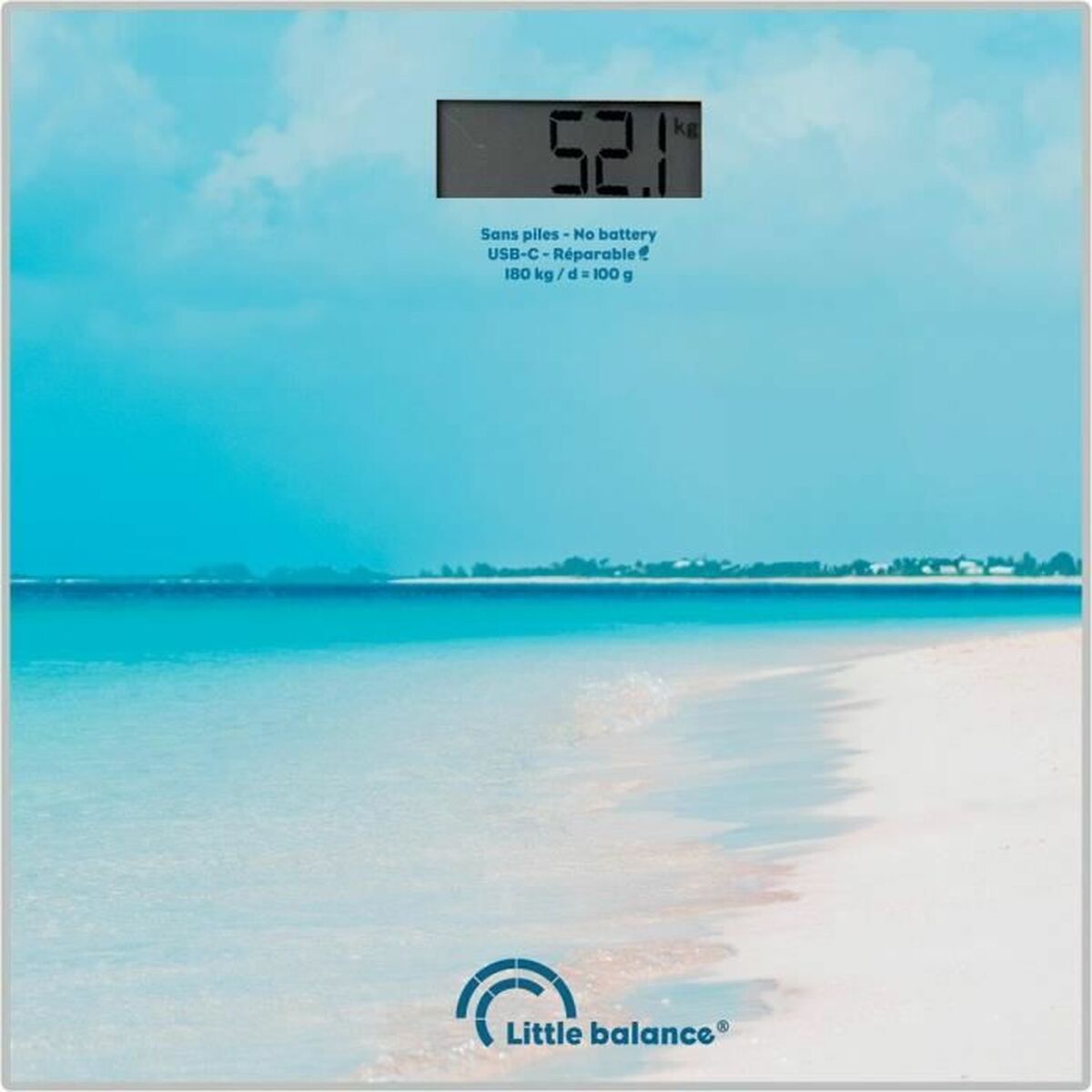 Ψηφιακή Ζυγαριά Μπάνιου Little Balance Caribe Μπλε