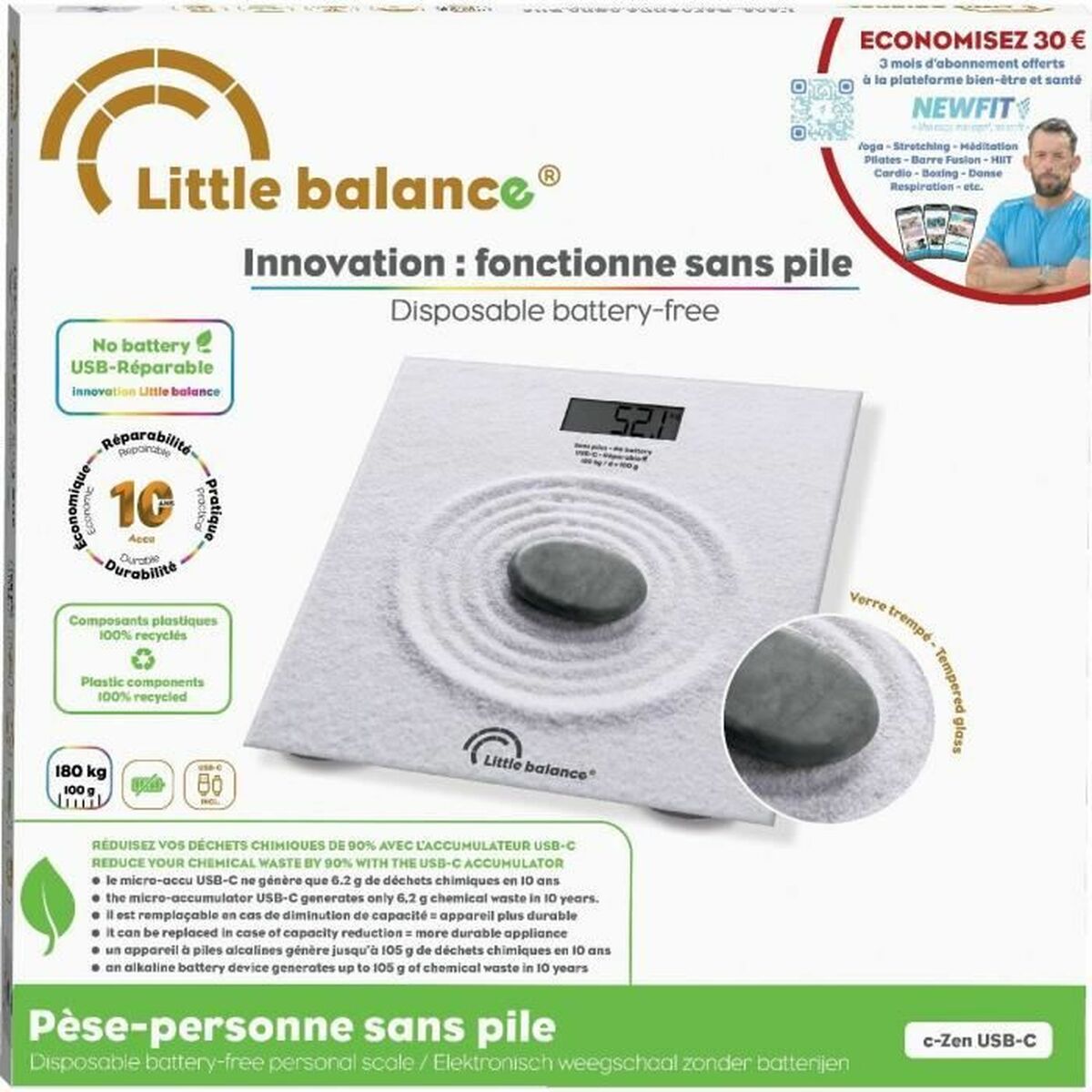 Ψηφιακή Ζυγαριά Μπάνιου Little Balance Zen