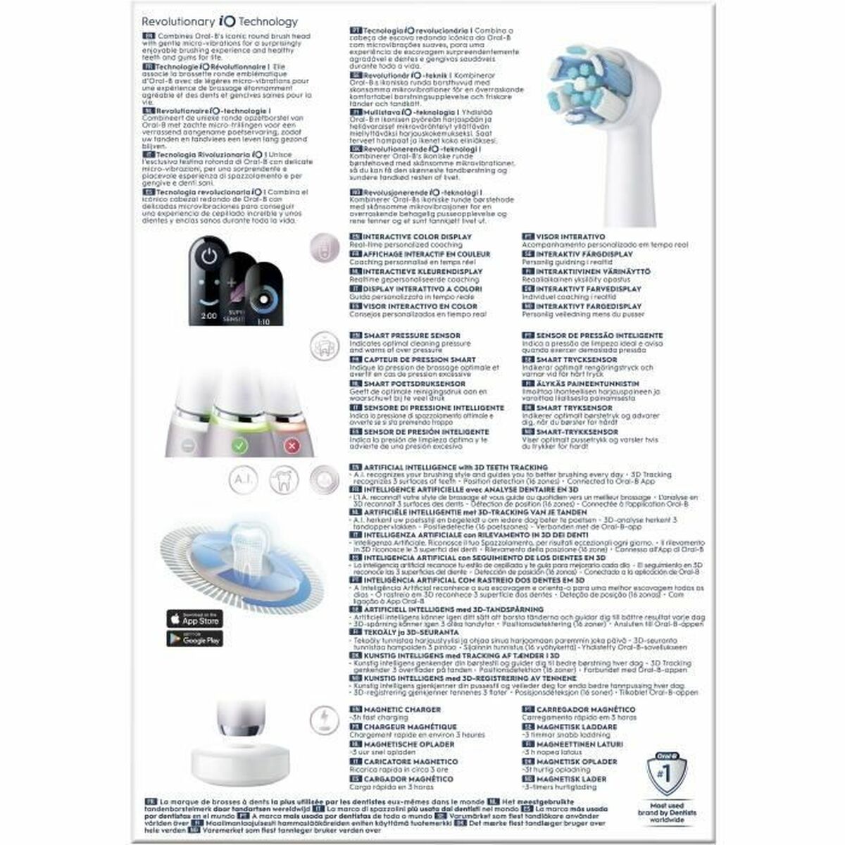 Ηλεκτρική οδοντόβουρτσα Oral-B Serie iO9s (2 Τεμάχια) (x2)