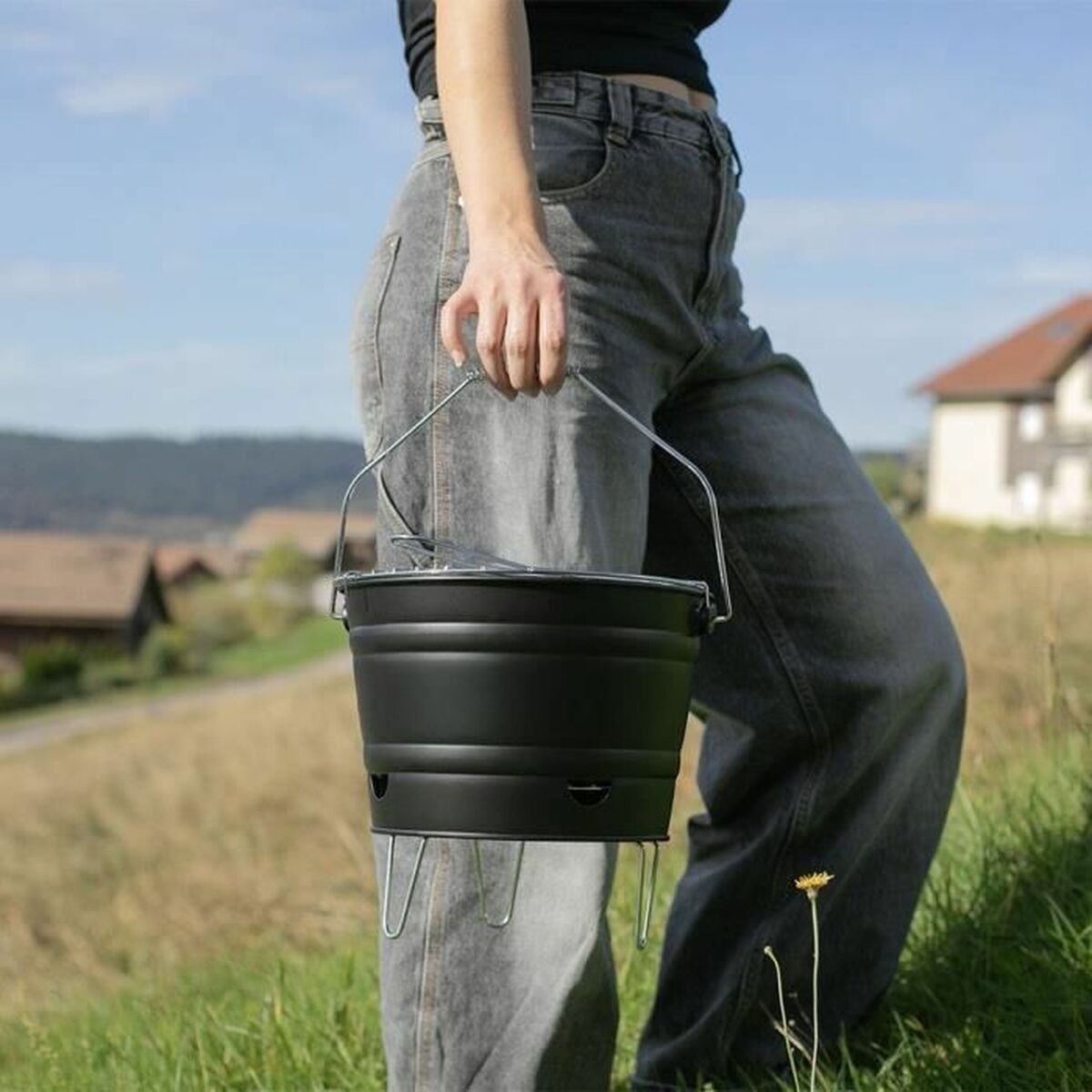 φορητό Mπάρμπεκιου Livoo DOC327N Ανοξείδωτο ατσάλι