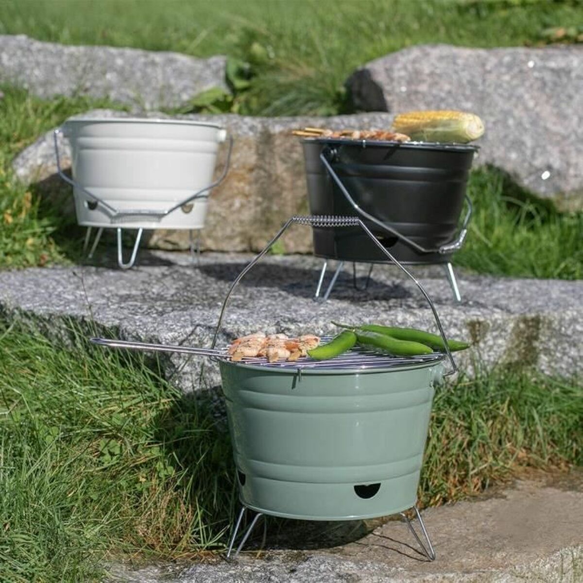 φορητό Mπάρμπεκιου Livoo DOC327N Ανοξείδωτο ατσάλι