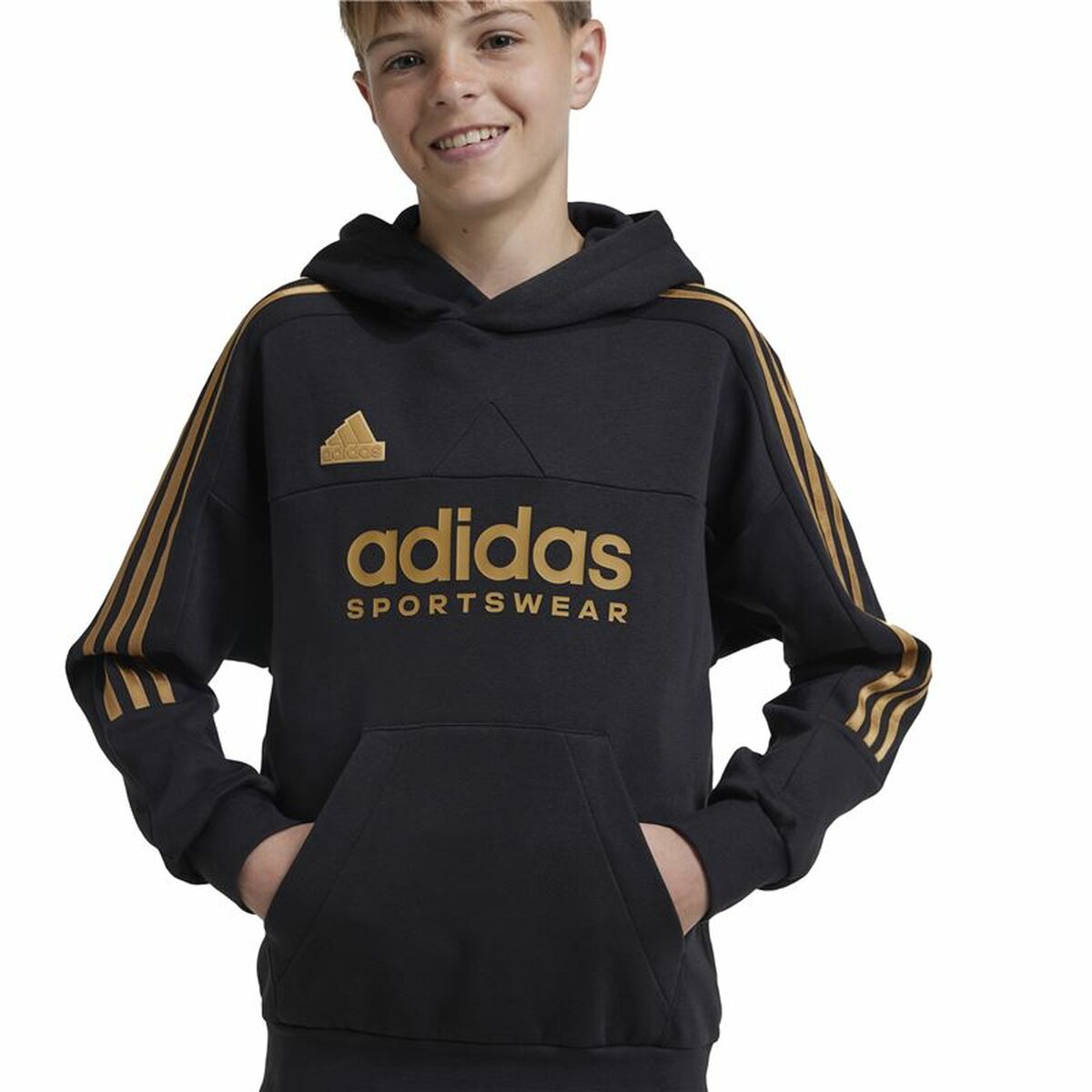 Unisex Φούτερ με Κουκούλα Adidas Tiro Nations Pack Μαύρο Unisex Φούτερ με Κουκούλα Adidas Tiro Nations Pack Μαύρο