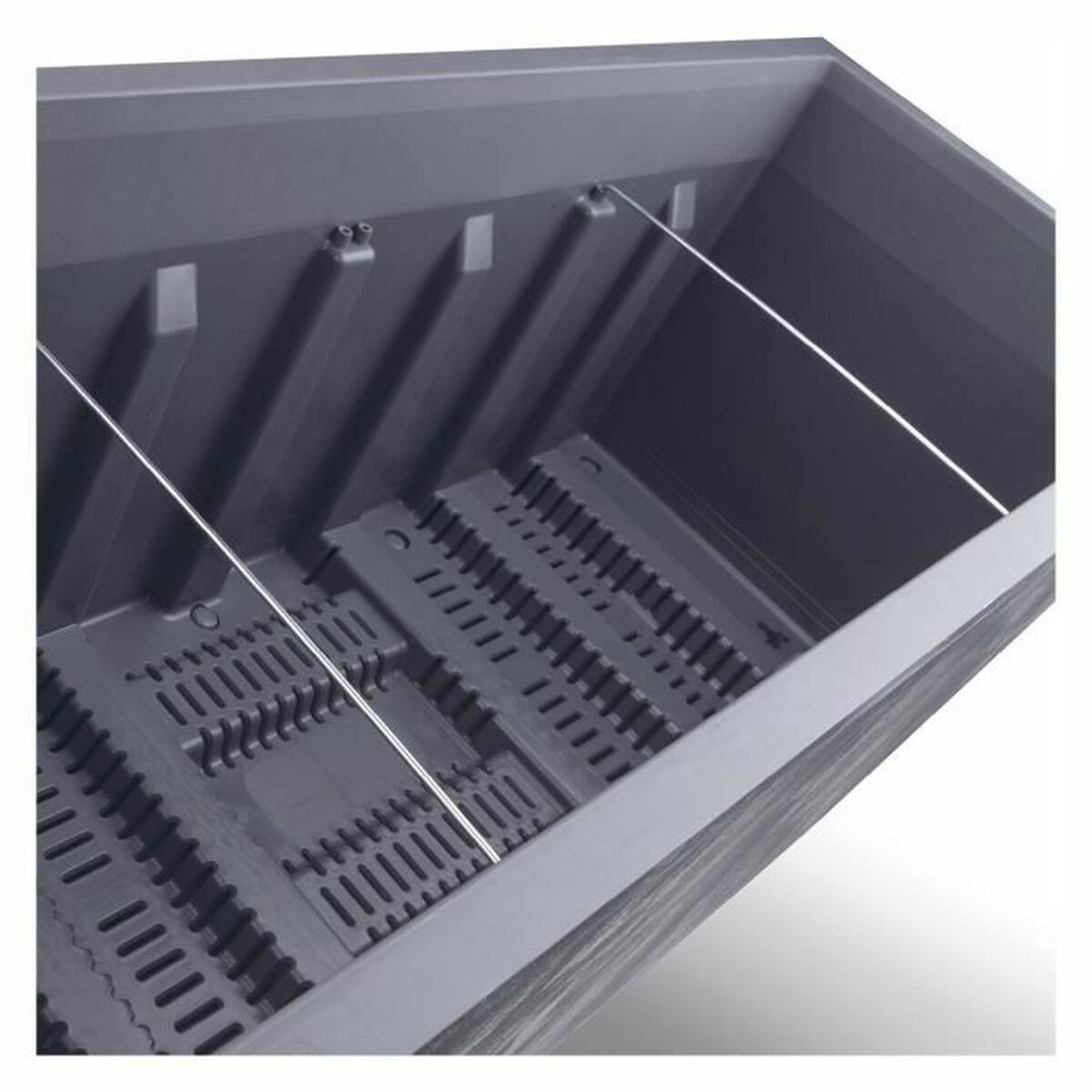 Αυτοποτιζόμενο Φυτευτή Deroma Γκρι 99 cm Πλαστική ύλη Ορθογώνιο