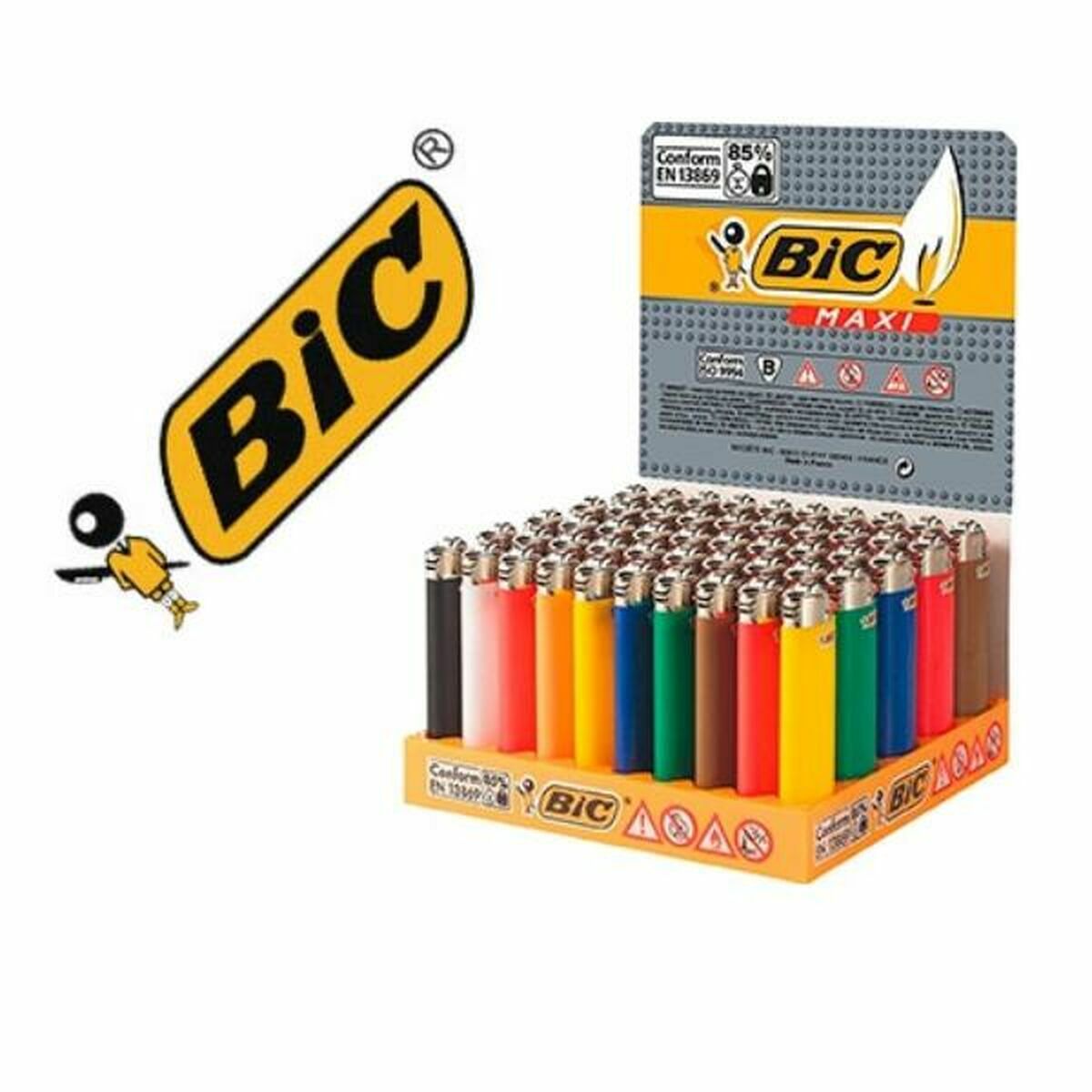 Aναπτηρας Bic Πολύχρωμο 50 Τεμάχια 50 Μονάδες