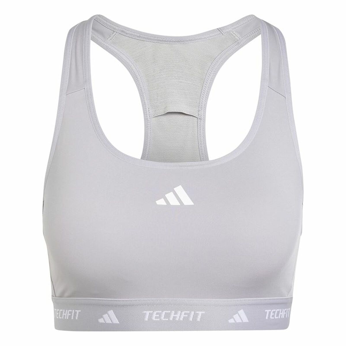 Αθλητικό σουτιέν Adidas Techfit Γκρι