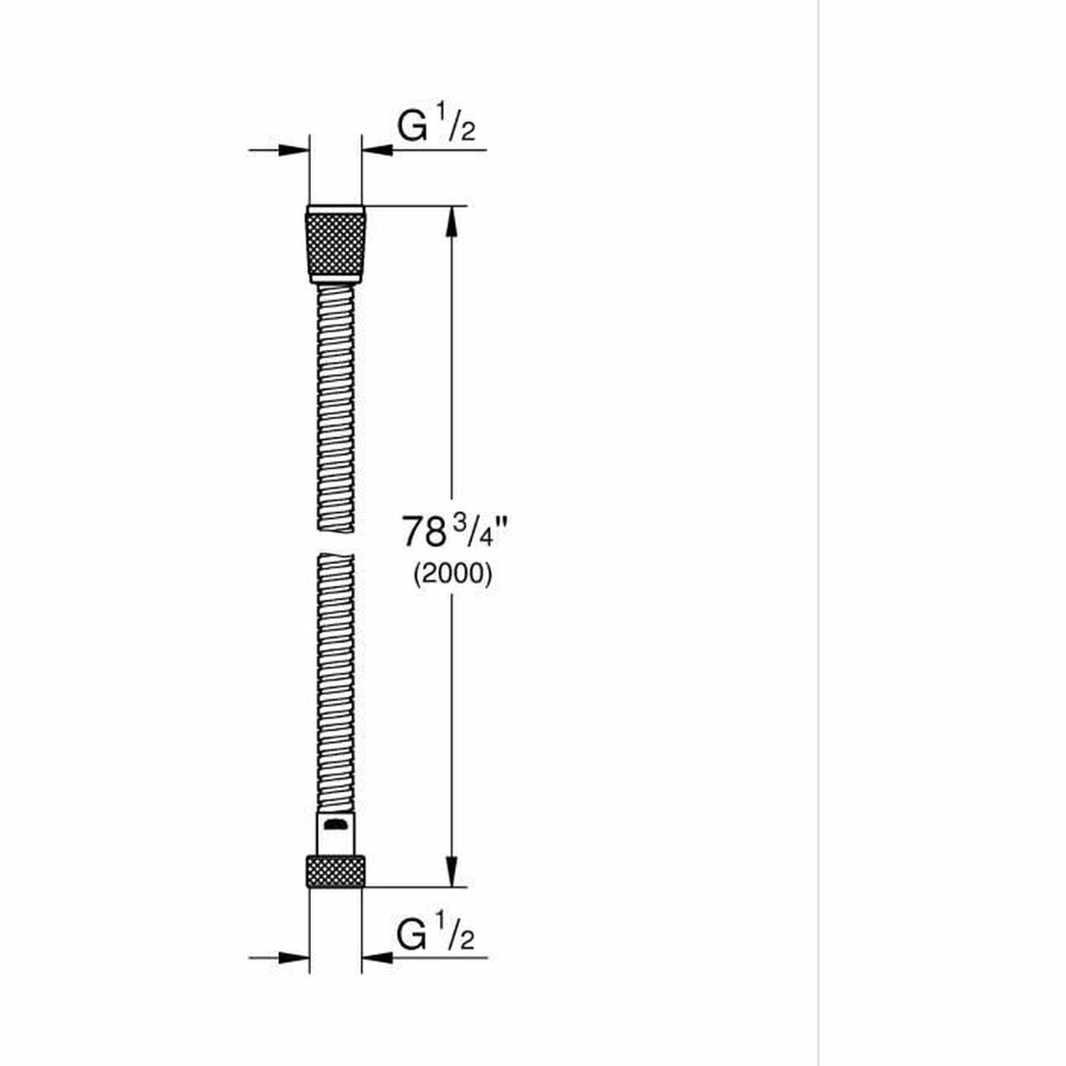 Kεφαλή για Nτους Grohe Γκρι Chrome Μέταλλο