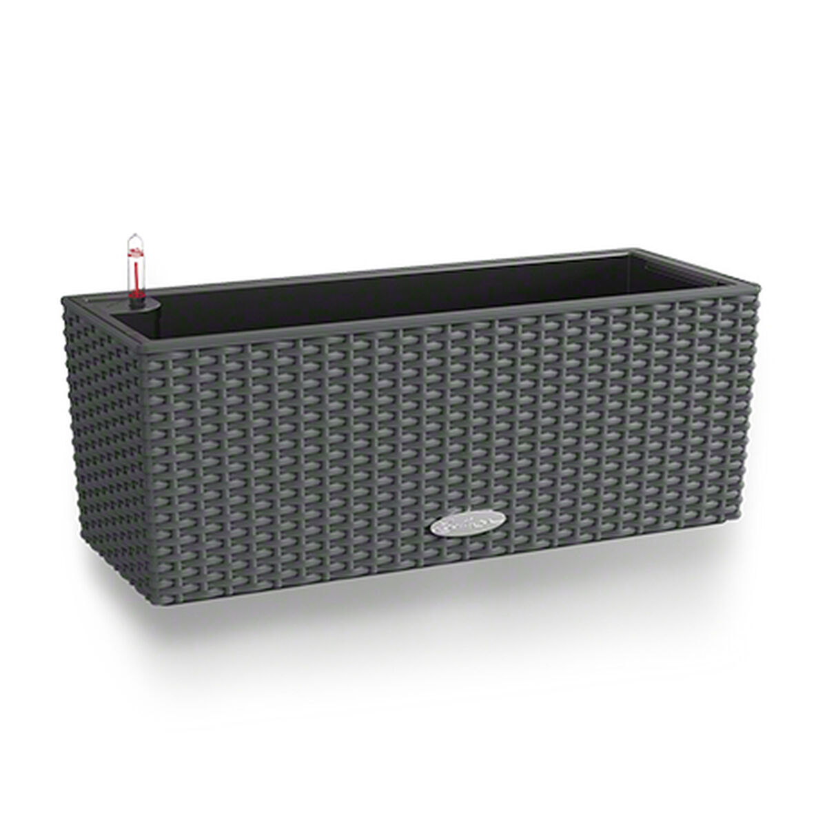 Βάζο Λουλουδιών Lechuza Μαύρο Γκρι πολυπροπυλένιο