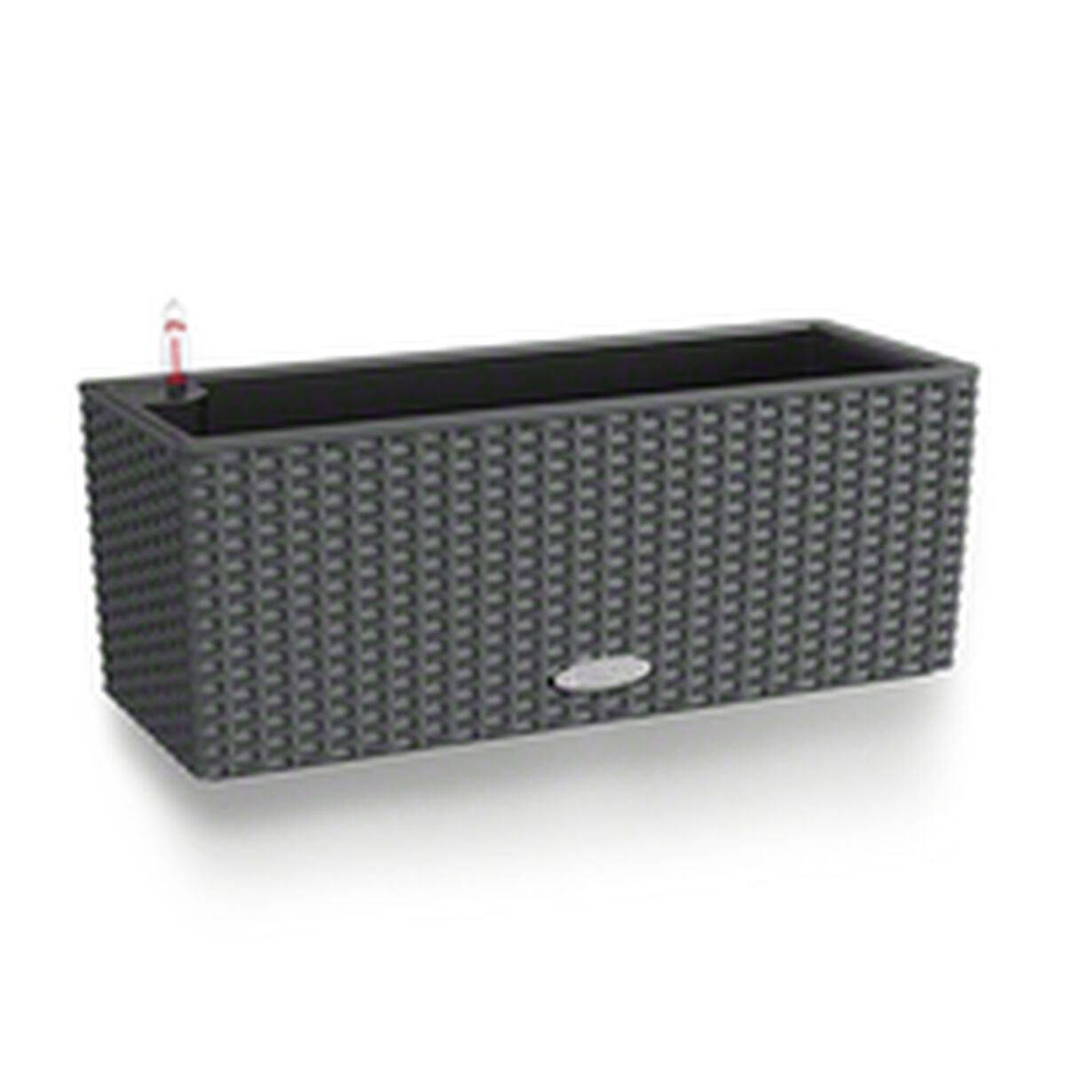 Βάζο Λουλουδιών Lechuza Μαύρο Γκρι πολυπροπυλένιο