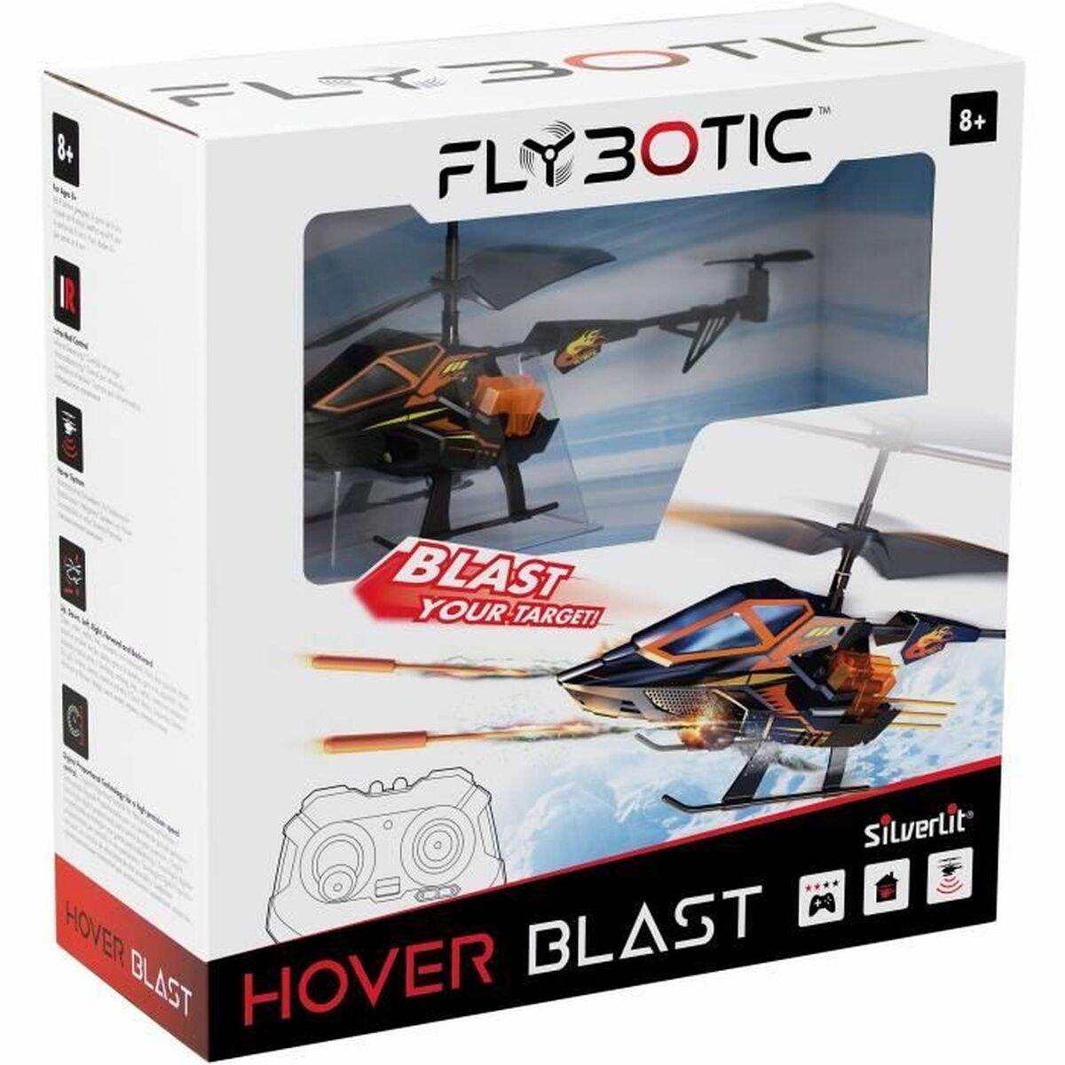 Ελικόπτερο Mε Tηλεχειριστήριο Flybotic Helico Hover Blast