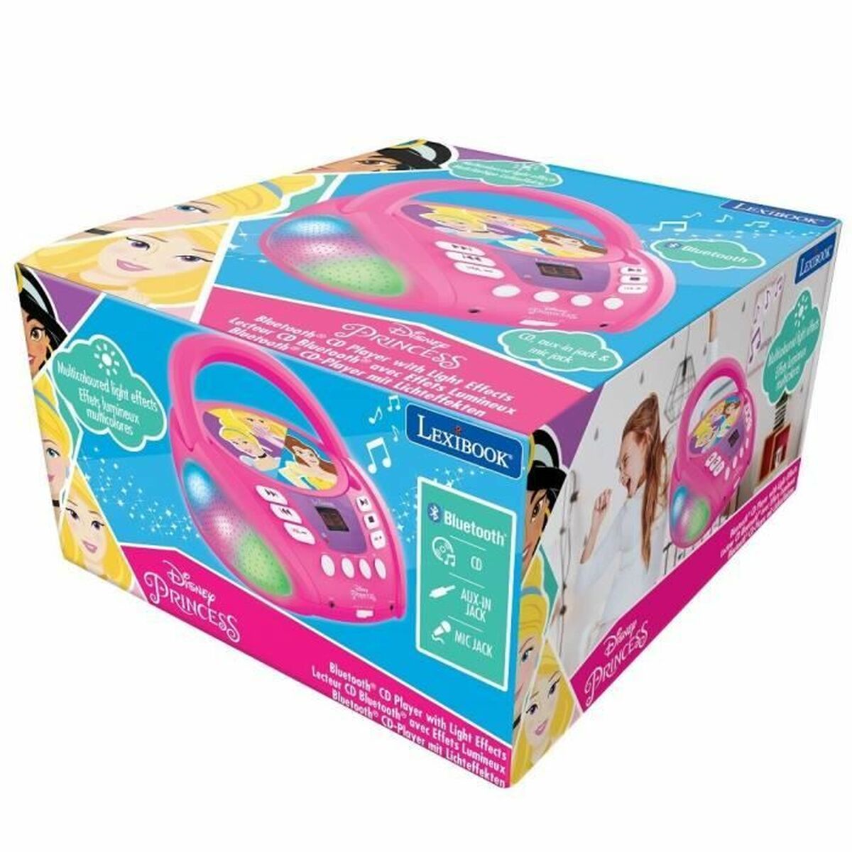 CD Ραδιόφωνο Bluetooth MP3 Lexibook PRINCESA DE DISNEY Bluetooth 5.0 CD Ραδιόφωνο Bluetooth MP3 Lexibook PRINCESA DE DISNEY Bluetooth 5.0
