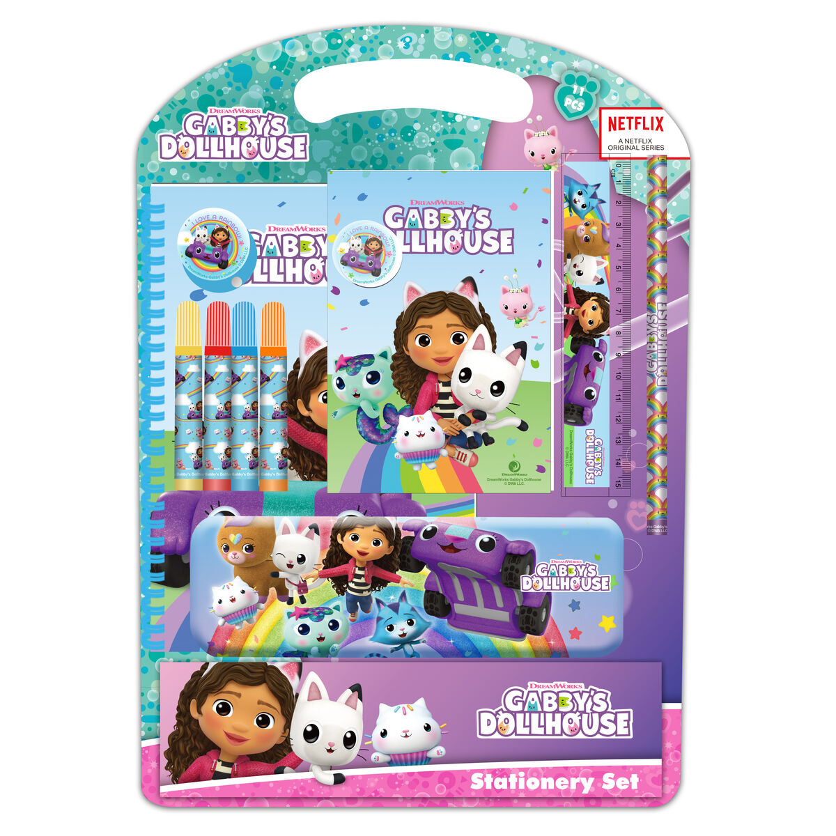 Μηχανικό Mολύβι Gabby's Dollhouse Confetti Ροζ Τυρκουάζ