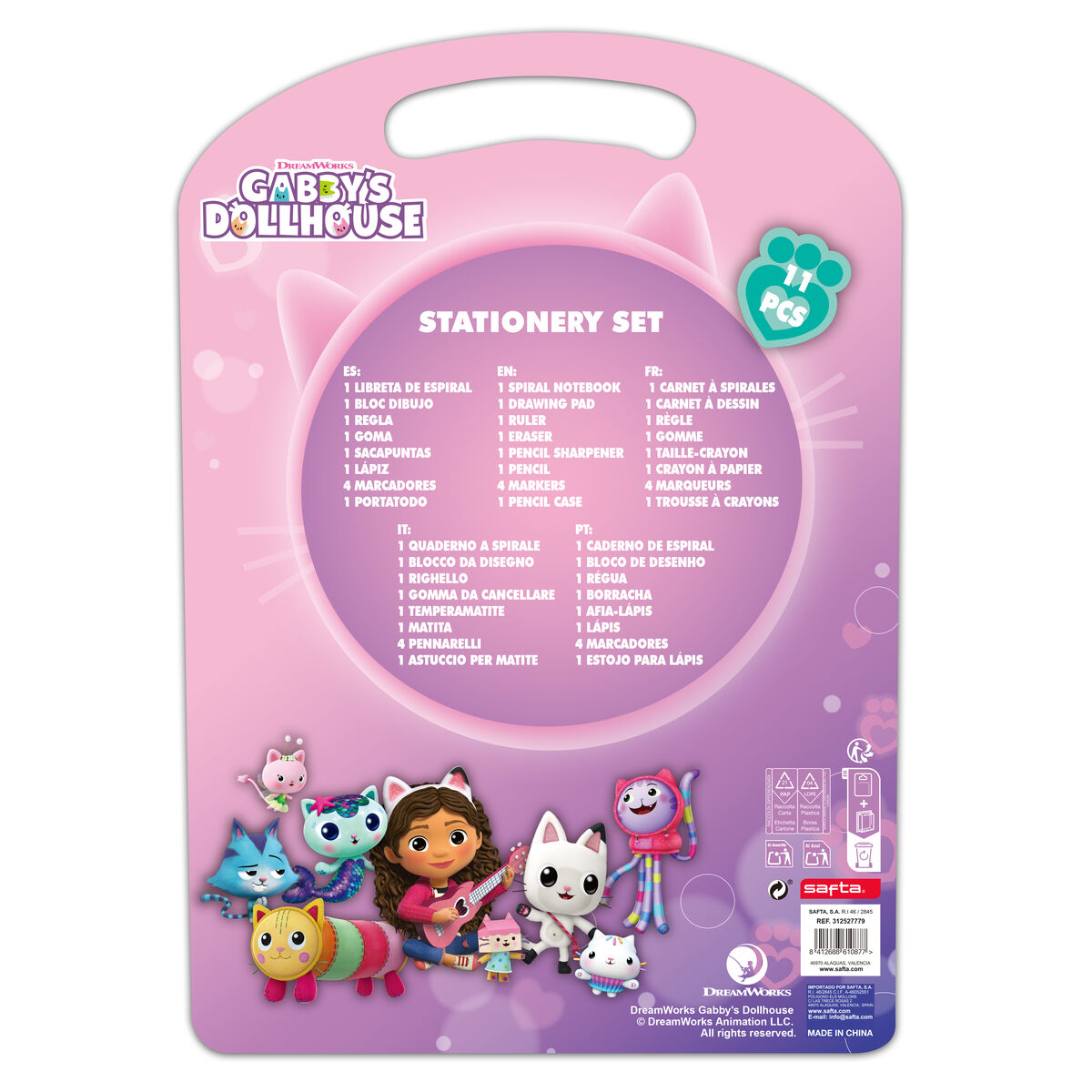 Μηχανικό Mολύβι Gabby's Dollhouse Confetti Ροζ Τυρκουάζ