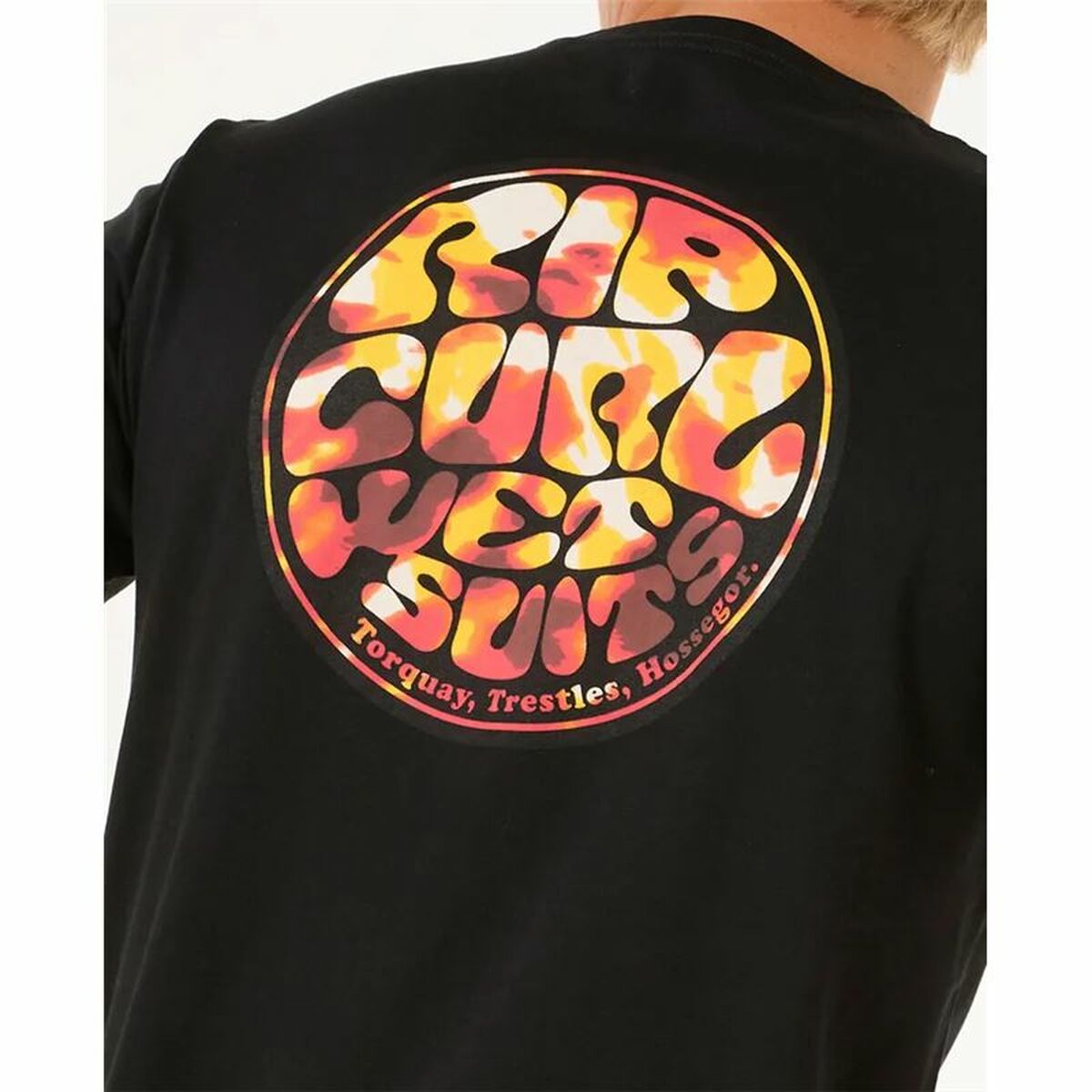 Ανδρική Μπλούζα με Κοντό Μανίκι Rip Curl Passage Tee Μαύρο Ανδρική Μπλούζα με Κοντό Μανίκι Rip Curl Passage Tee Μαύρο