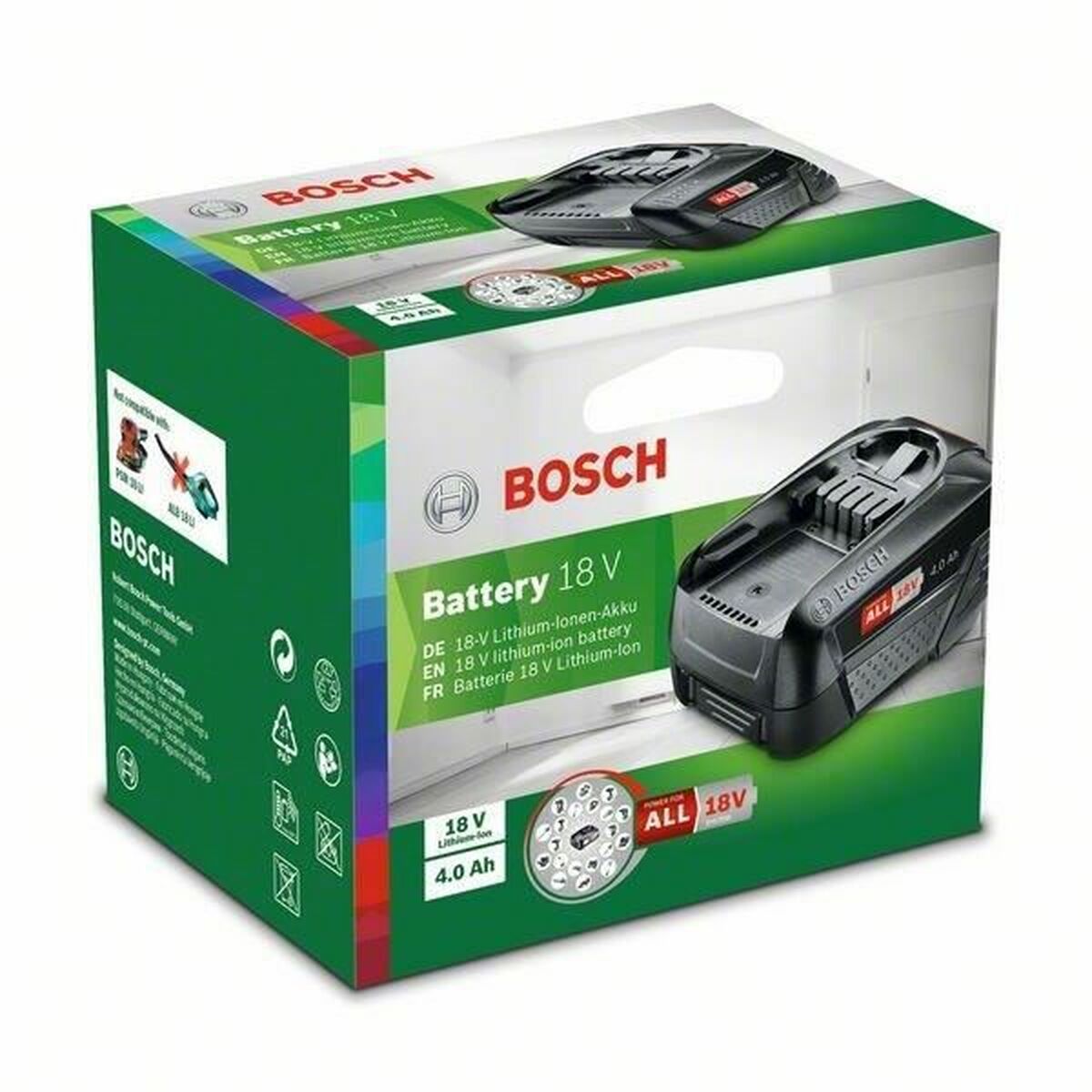 Επαναφορτιζόμενη μπαταρία BOSCH 1 600 A01 1T8 4 Ah 18 V