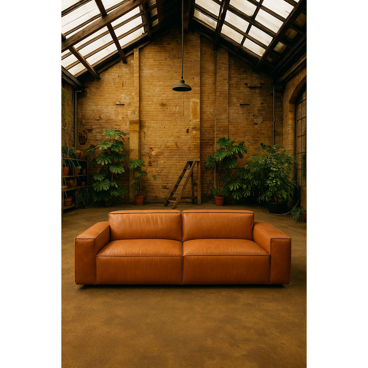 Καναπές Home ESPRIT Καφέ Urban 214 X 94 X 77 CM Καναπές Home ESPRIT Καφέ Urban 214 X 94 X 77 CM