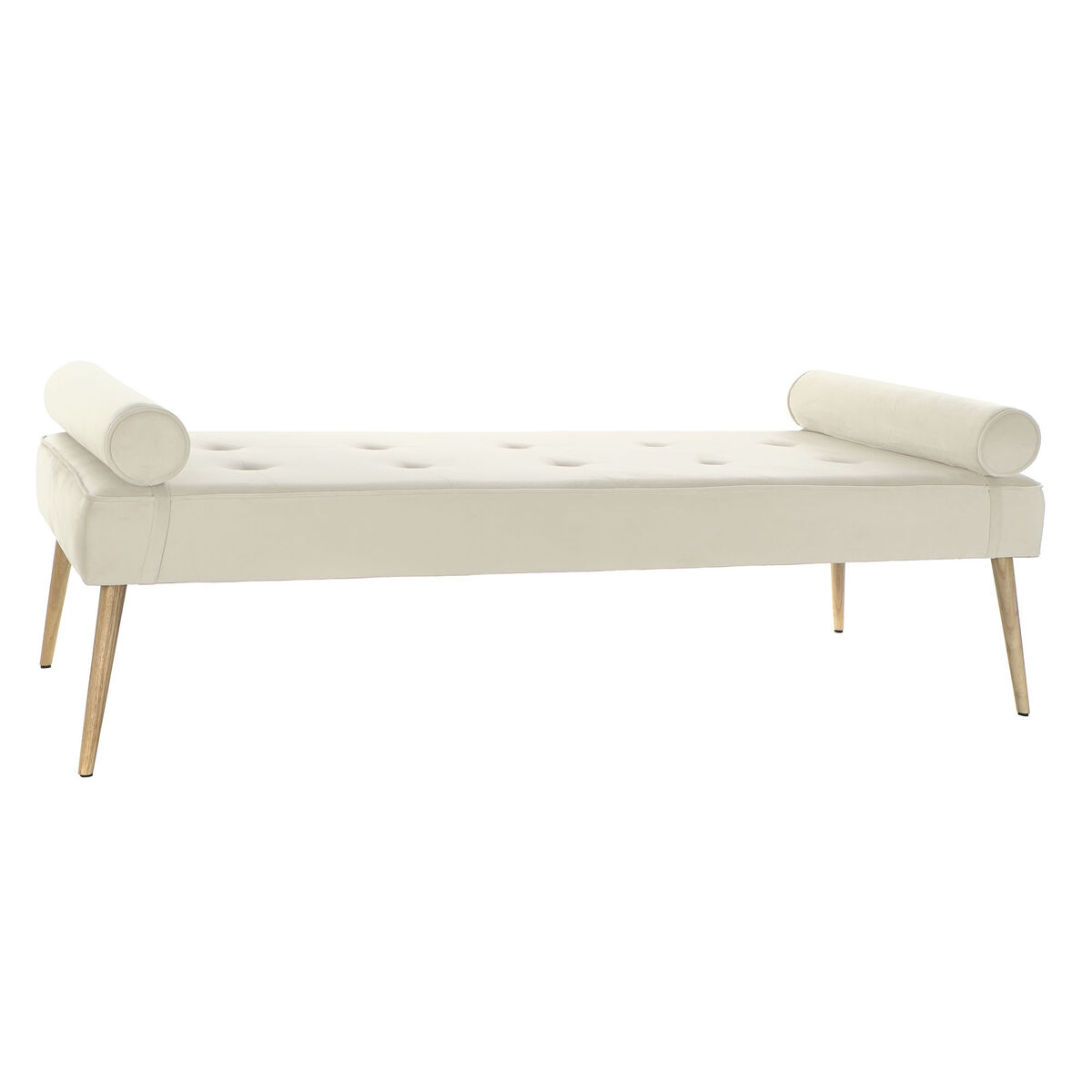 Ντιβάνι Home ESPRIT Κρεμ Μέταλλο 184 x 76 x 62 cm Ντιβάνι Home ESPRIT Κρεμ Μέταλλο 184 x 76 x 62 cm