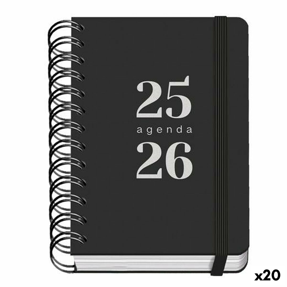 Ατζέντα DOHE GRAMMAR Μαύρο A6 120 x 170 mm 2025-2026 (20 Μονάδες) Ατζέντα DOHE GRAMMAR Μαύρο A6 120 x 170 mm 2025-2026 (20 Μονάδες)