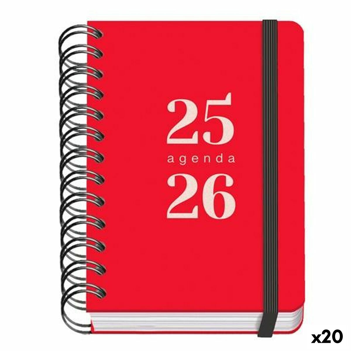 Ατζέντα DOHE GRAMMAR Κόκκινο A6 120 x 170 mm 2025-2026 (20 Μονάδες) Ατζέντα DOHE GRAMMAR Κόκκινο A6 120 x 170 mm 2025-2026 (20 Μονάδες)