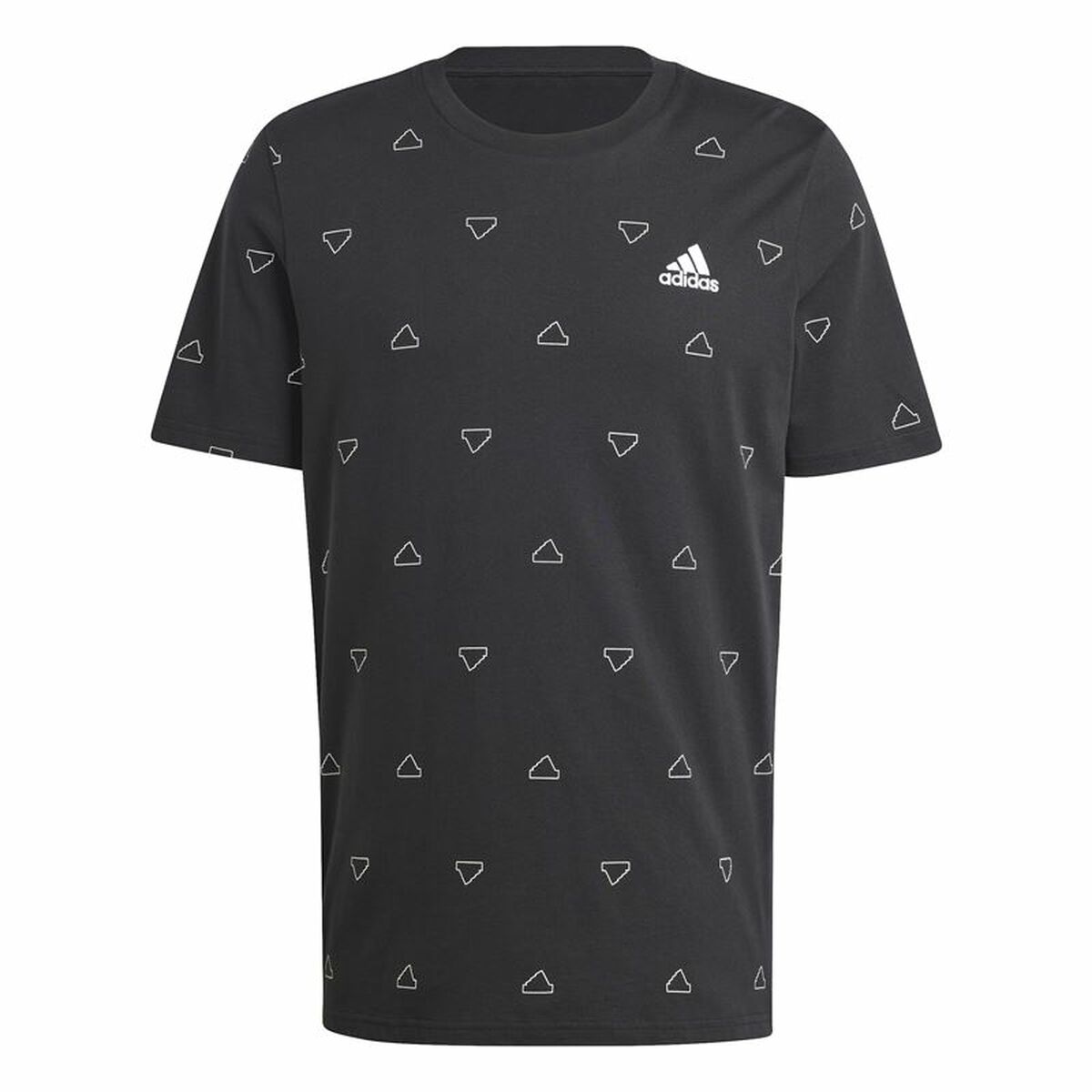 Ανδρική Μπλούζα με Κοντό Μανίκι Adidas Essentials Monogram M Ανδρική Μπλούζα με Κοντό Μανίκι Adidas Essentials Monogram M