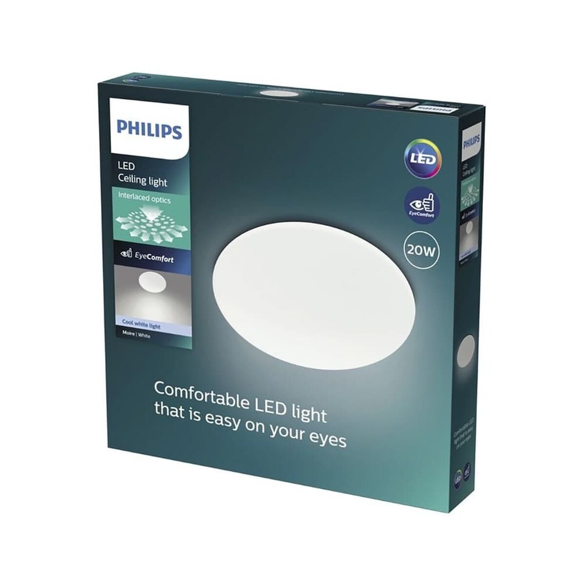 Φωτιστικό Οροφής LED Philips Moire Ø 38 cm Λευκό Μέταλλο Φωτιστικό Οροφής LED Philips Moire Ø 38 cm Λευκό Μέταλλο