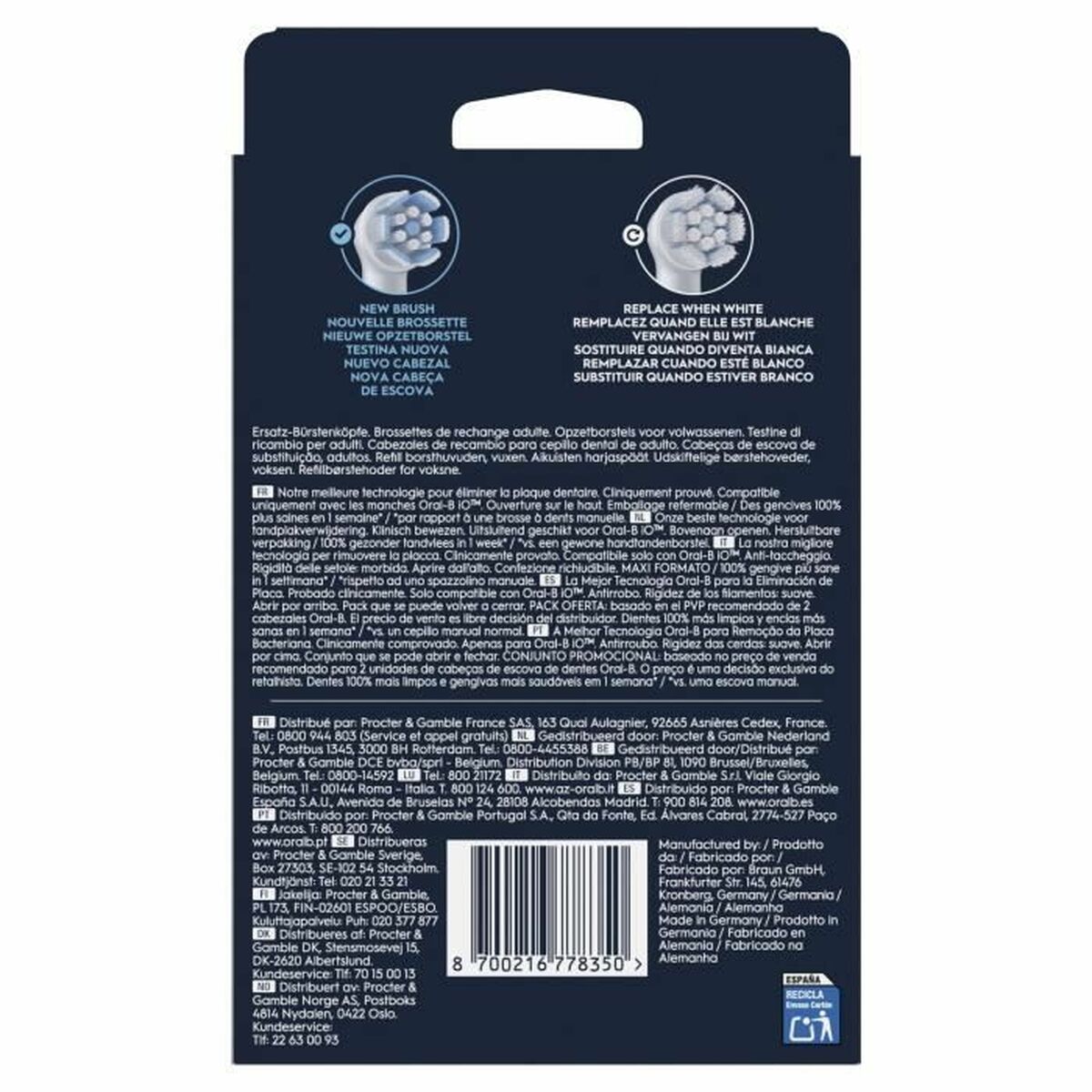 Ανταλλακτικό κεφαλής Oral-B