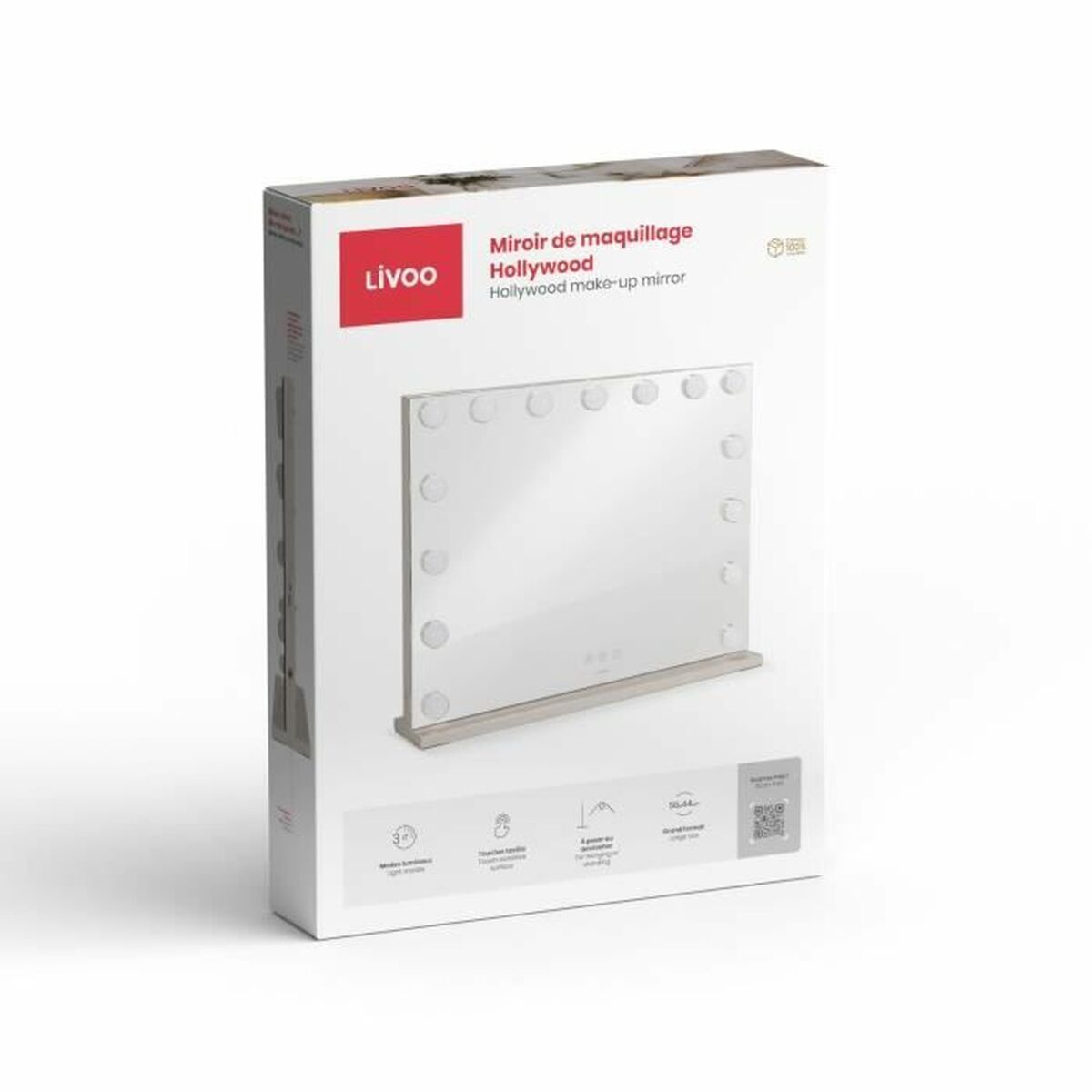 Μεγεθυντικό Καθρέφτη Livoo DOS207 Λευκό Καθρέφτης