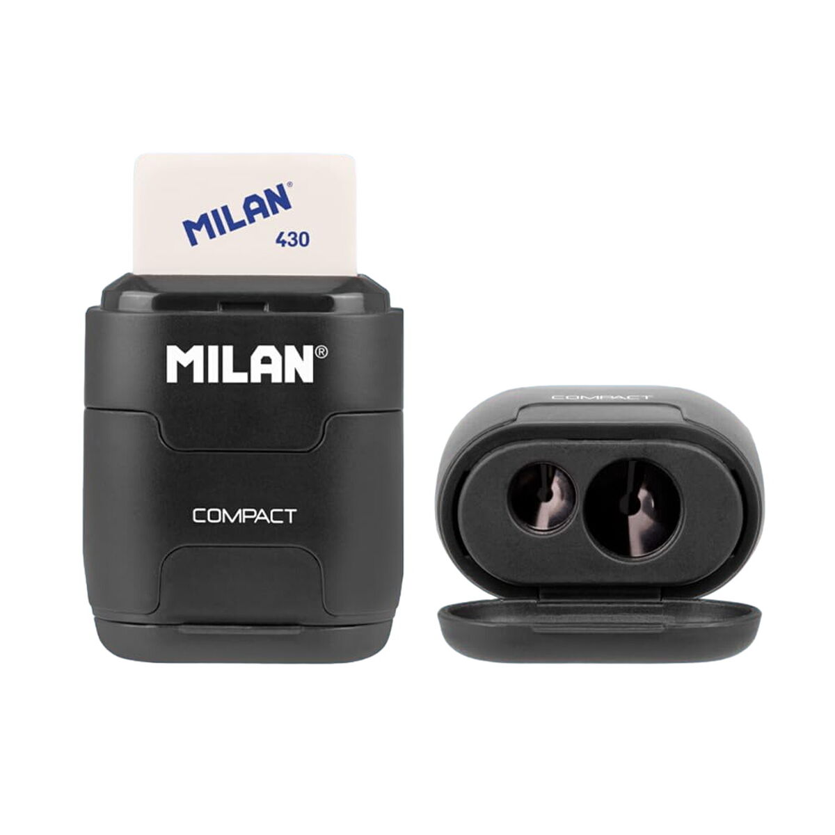 Ξύστρα Milan compactserie especial shadow Μαύρο Φυσικό καουτσούκ Ξύστρα Milan compactserie especial shadow Μαύρο Φυσικό καουτσούκ