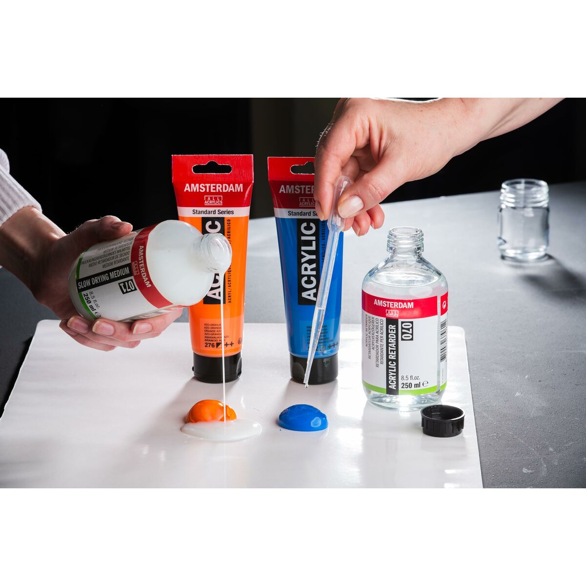 Ακρυλικό χρώμα Talens Amsterdam Κυανό 120 ml (3 Μονάδες)