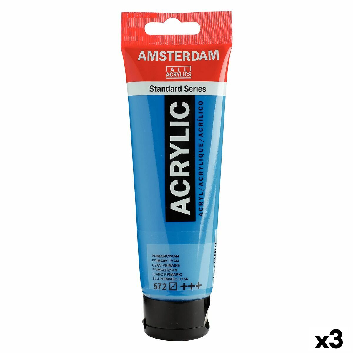 Ακρυλικό χρώμα Talens Amsterdam Κυανό 120 ml (3 Μονάδες)