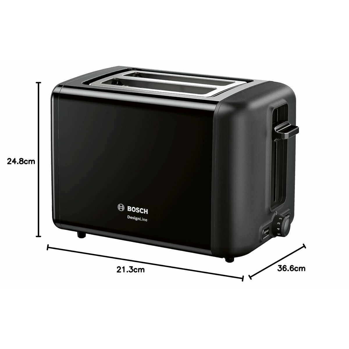 Τοστιέρα BOSCH TAT3P423 Μαύρο 970 W Τοστιέρα BOSCH TAT3P423 Μαύρο 970 W