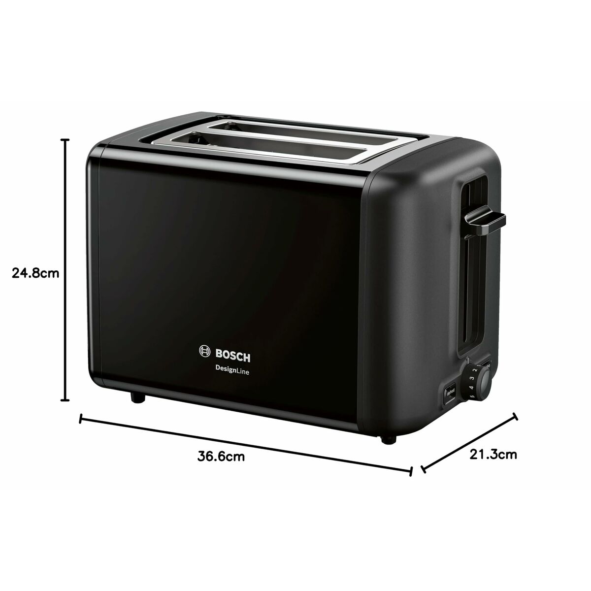 Τοστιέρα BOSCH TAT3P423 Μαύρο 970 W Τοστιέρα BOSCH TAT3P423 Μαύρο 970 W