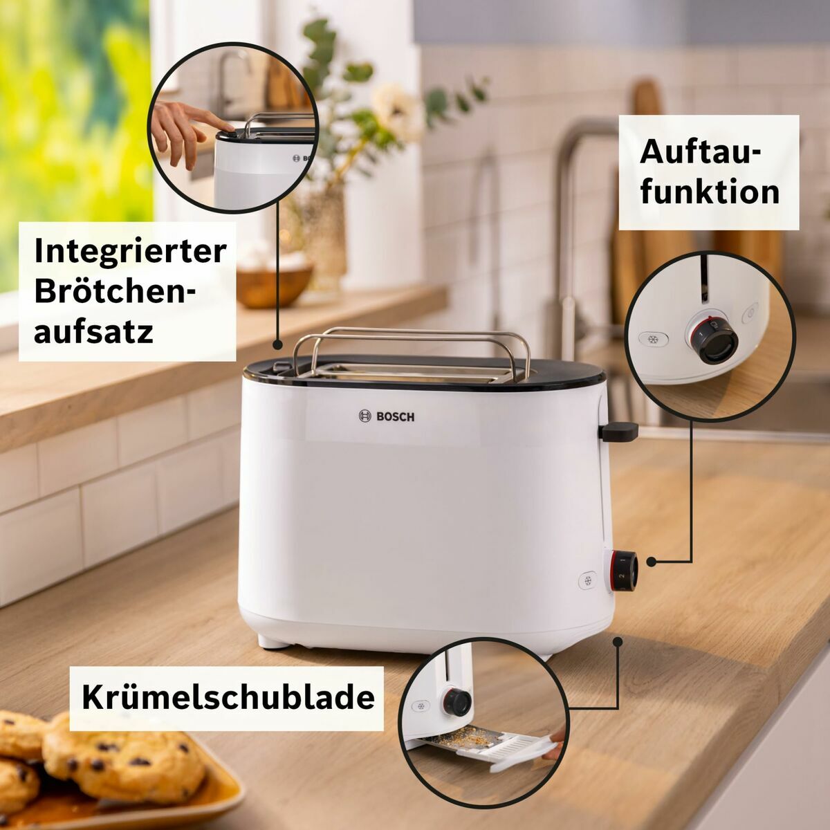 Τοστιέρα BOSCH TAT2M121 Λευκό 950 W Τοστιέρα BOSCH TAT2M121 Λευκό 950 W