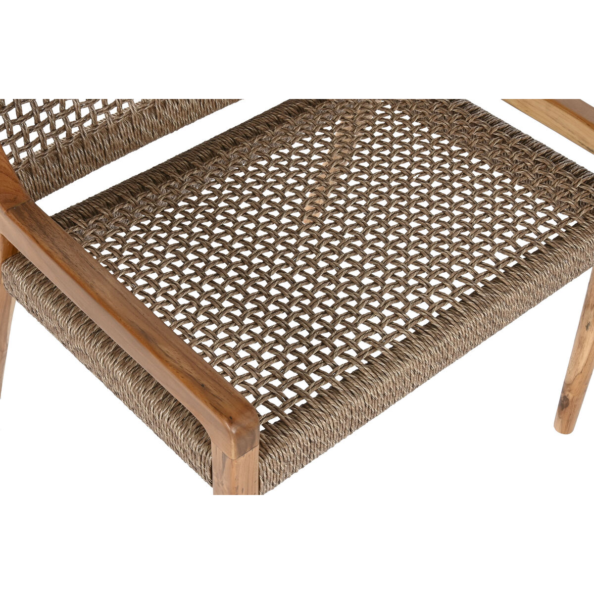 Κάθισμα Home ESPRIT Καφέ Ξύλο Τικ Συνθετική ίνα 65 X 62 X 72 CM