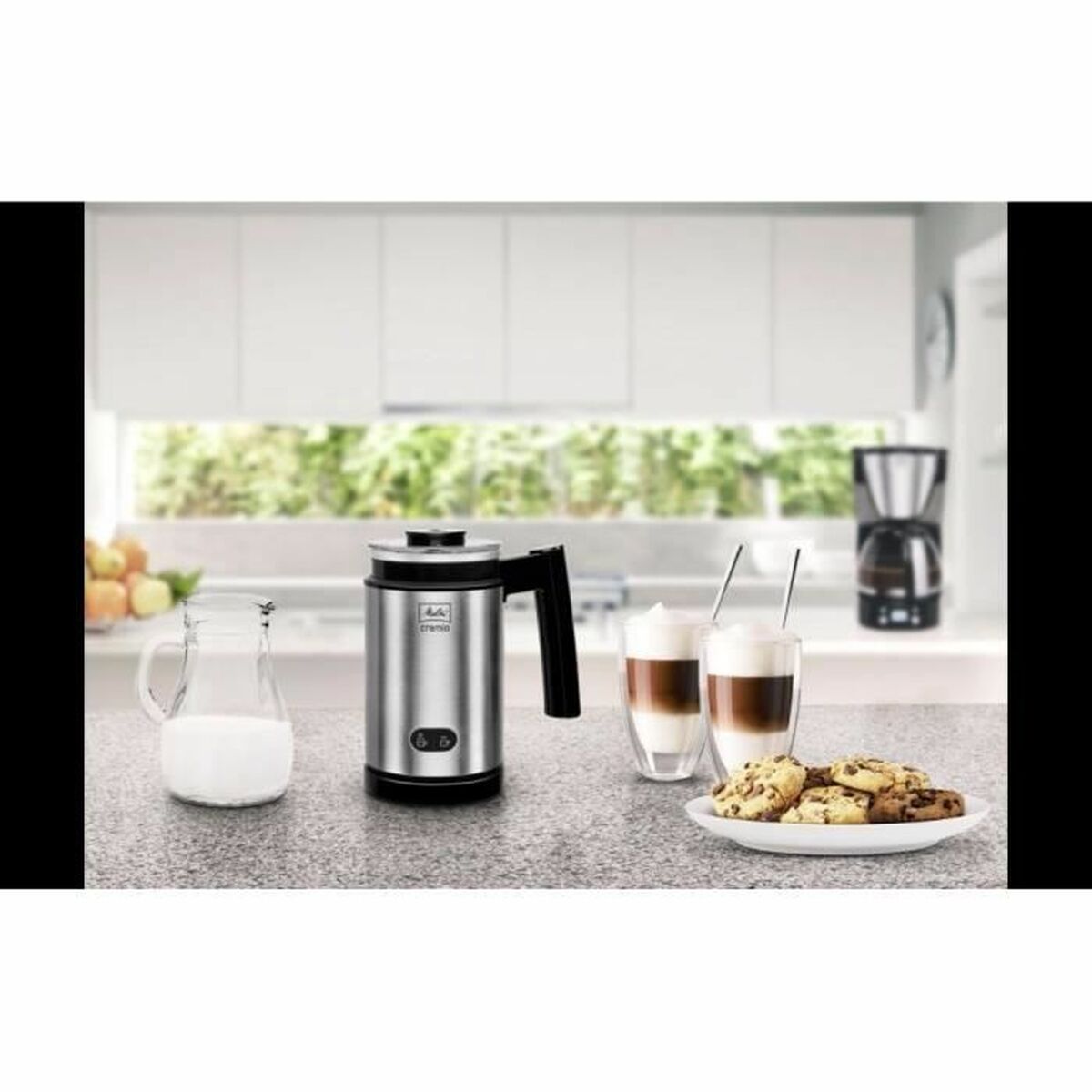 Μίνι Μπλέντερ με Αφρό Melitta 1014-02 Μαύρο 450 W 200 ml