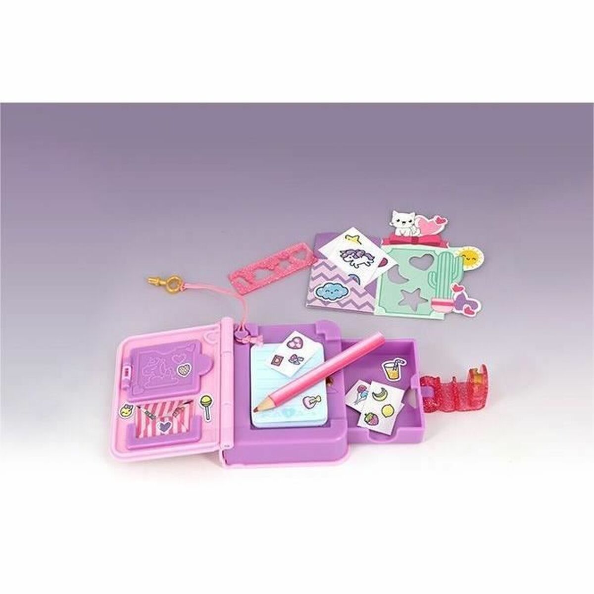 Ημερολόγιο με Aξεσουάρ Funlockets Mini Ροζ