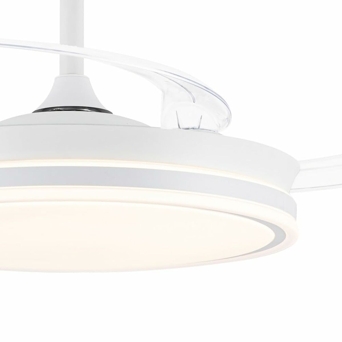 Ανεμιστήρας Οροφής CristalRecord EVO RETRAC Διαφανές 72 W