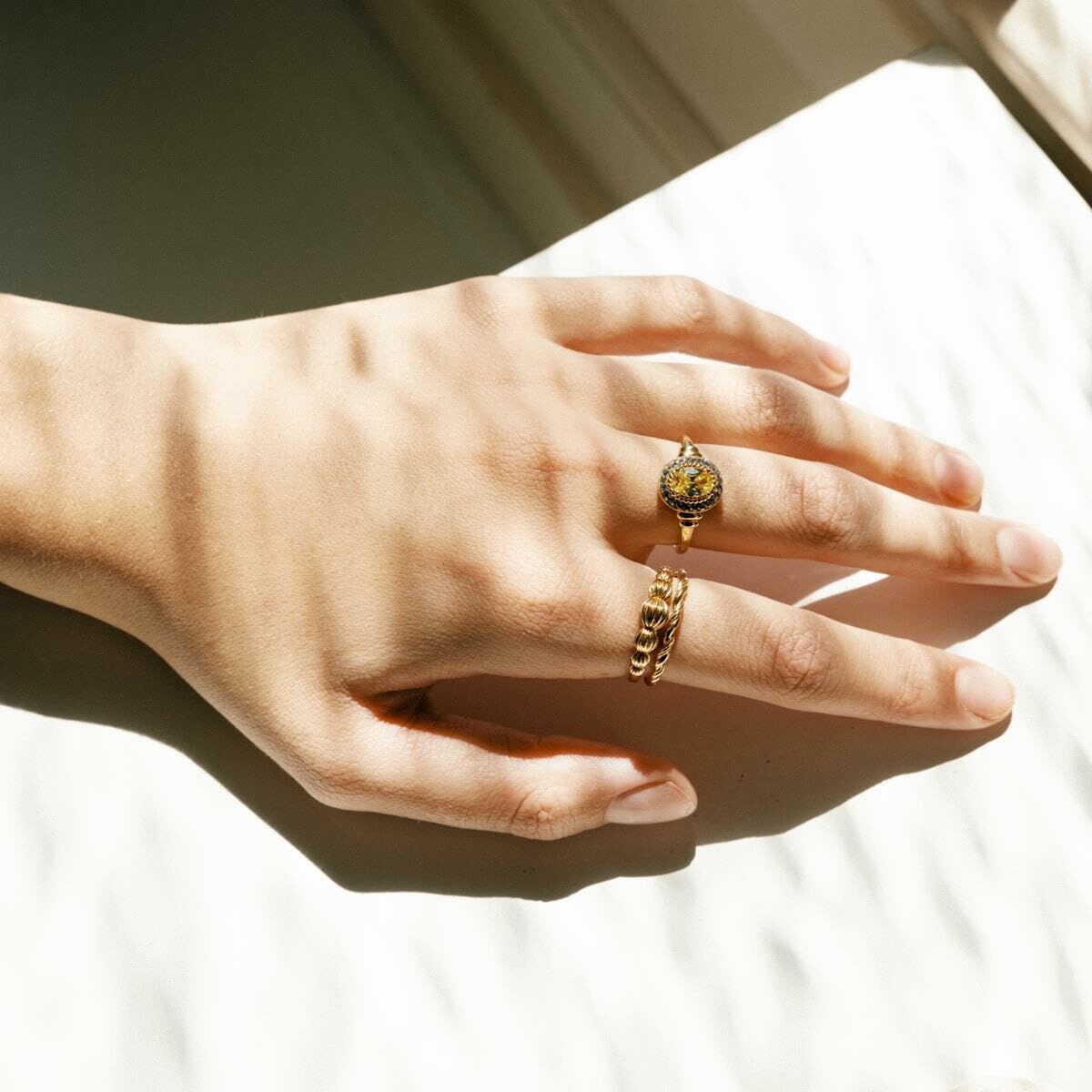 Γυναικεία Δαχτυλίδια 24KAE 124138Y/56 16 Χρυσό