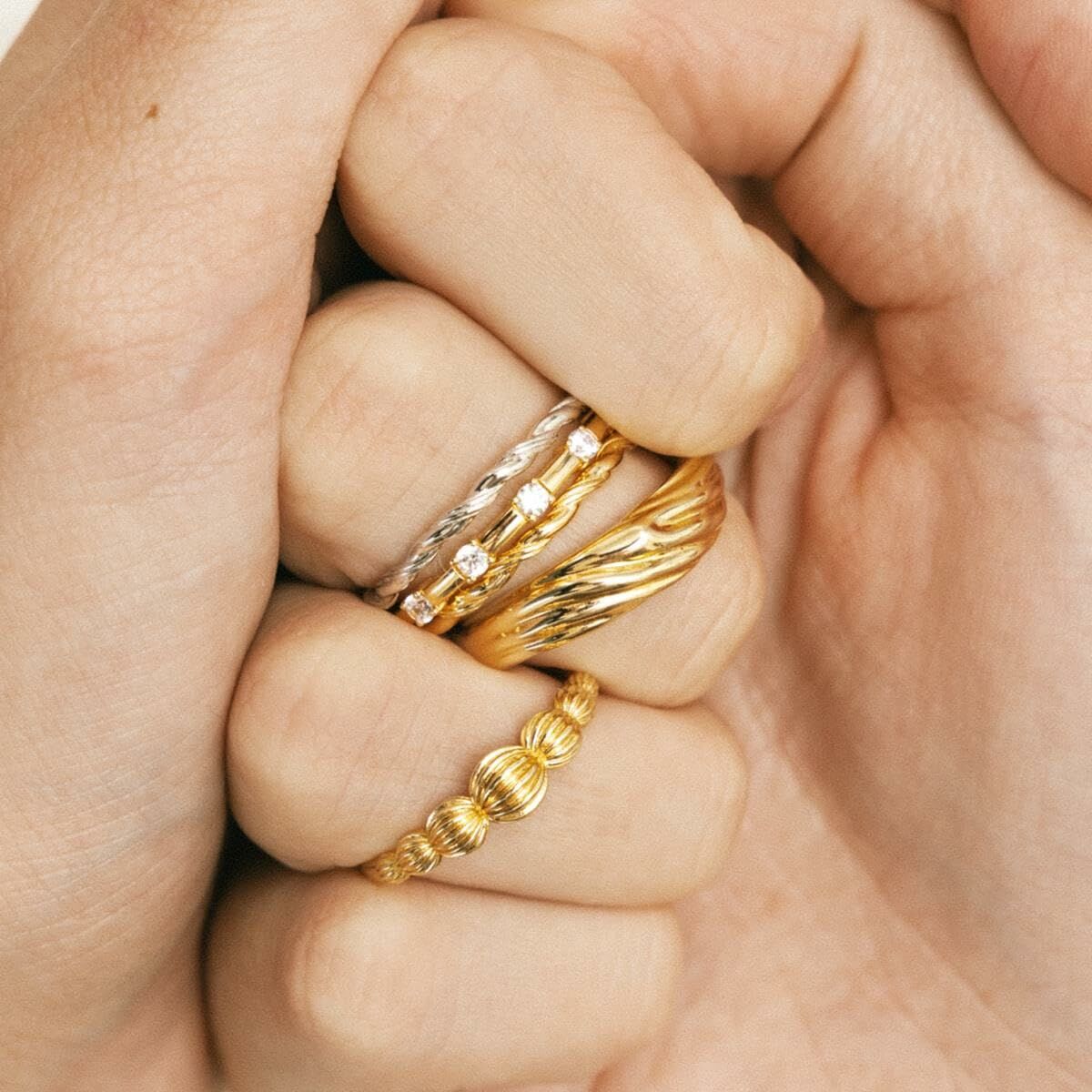 Γυναικεία Δαχτυλίδια 24KAE 124138Y/56 16 Χρυσό