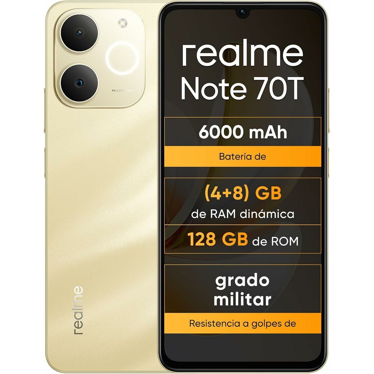 Smartphone Realme NOTE 70T 4 GB RAM 128 GB 6,74