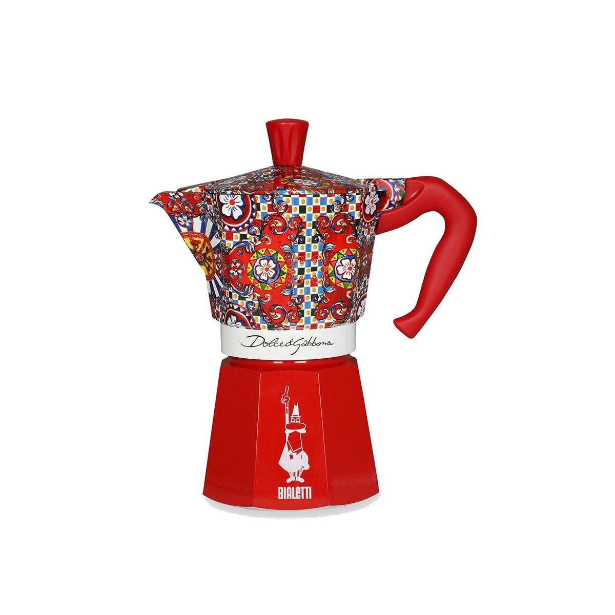 Ιταλικη καφετιερα Bialetti MOKA D&G Ασημί Αλουμίνιο 6 φλιτζάνια